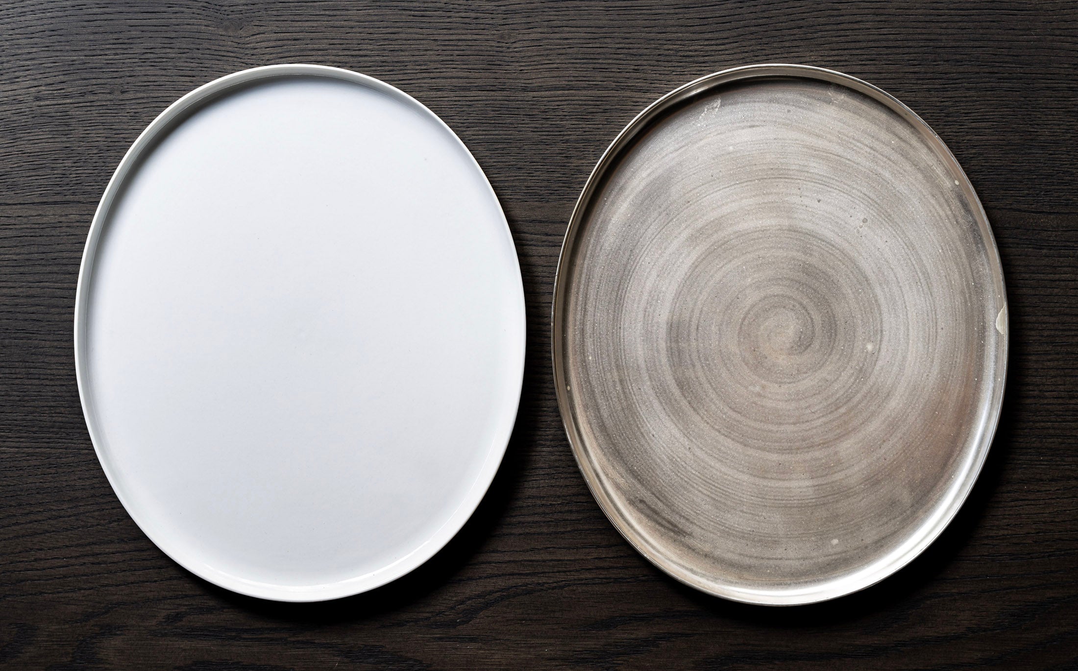 Yamabuki - Silvered Porcelain - Round Plate