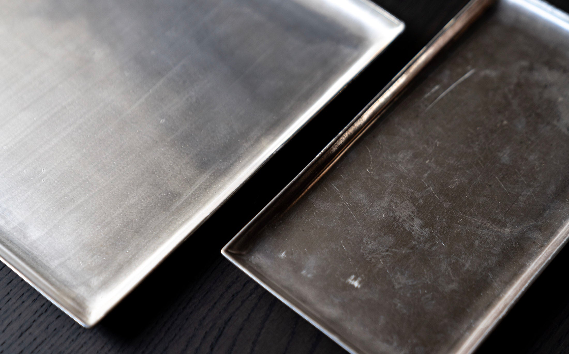 Yamabuki - Silvered Porcelain - Rectangle Plate