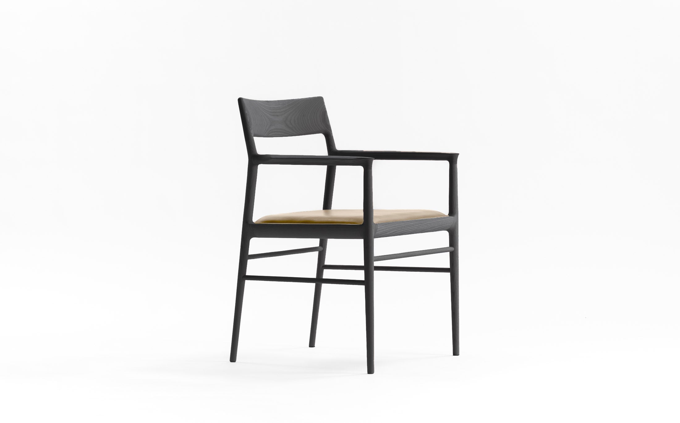 Arrow armchair - Charcoal grey - ファブリック F1