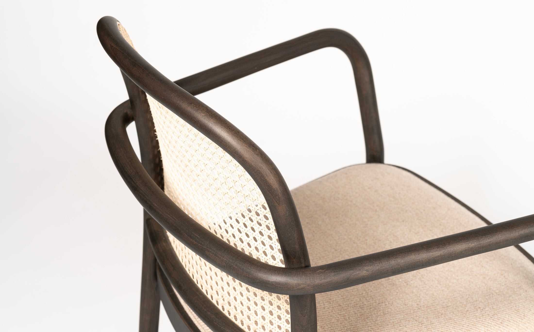 The bent armchair - Charcoal Grey