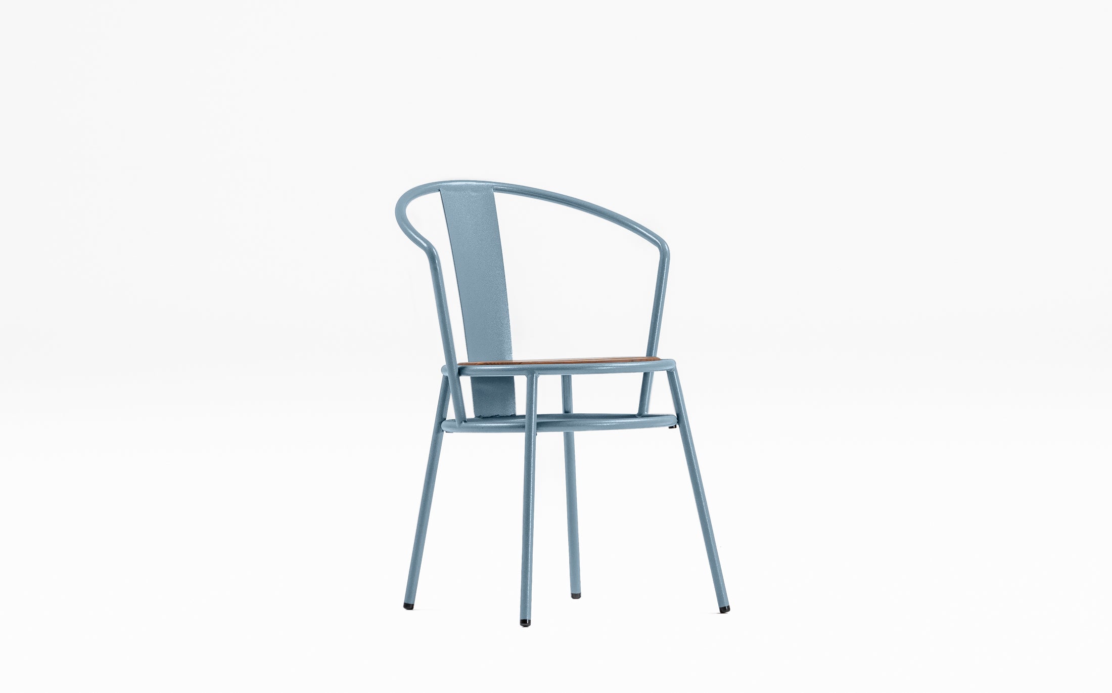 Offset Outdoor garden chair - Chinese - Blue grey