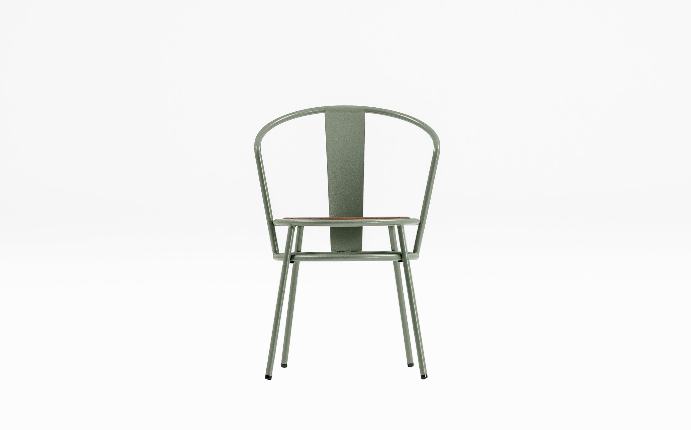 Offset Outdoor garden chair - Chinese - Green grey