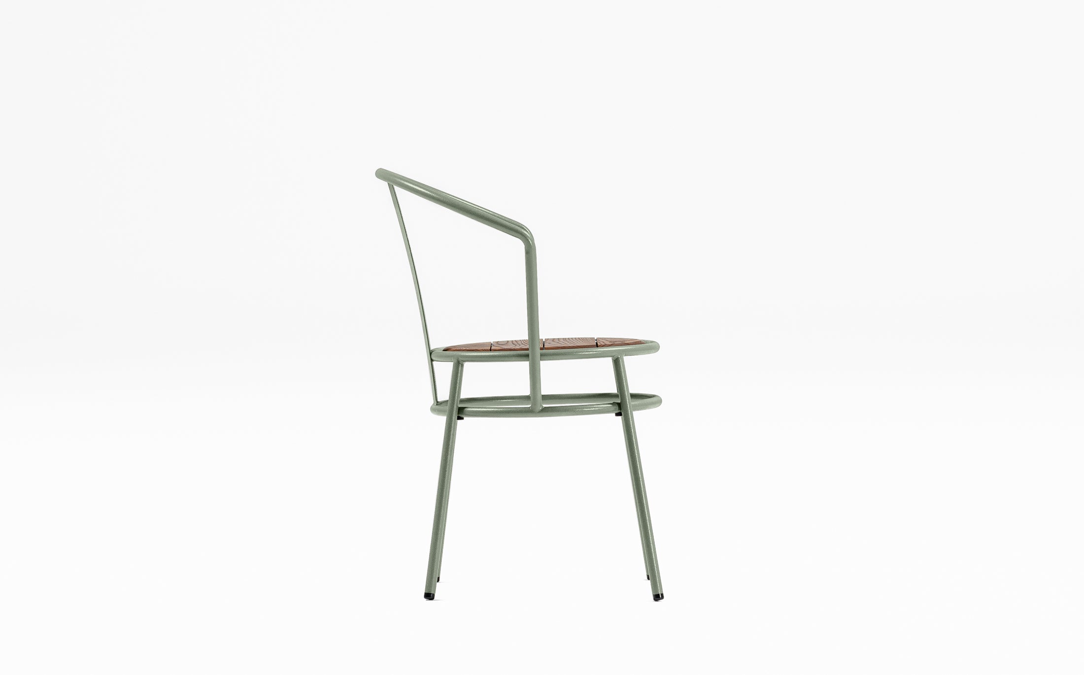 Offset Outdoor garden chair - Chinese - Green grey