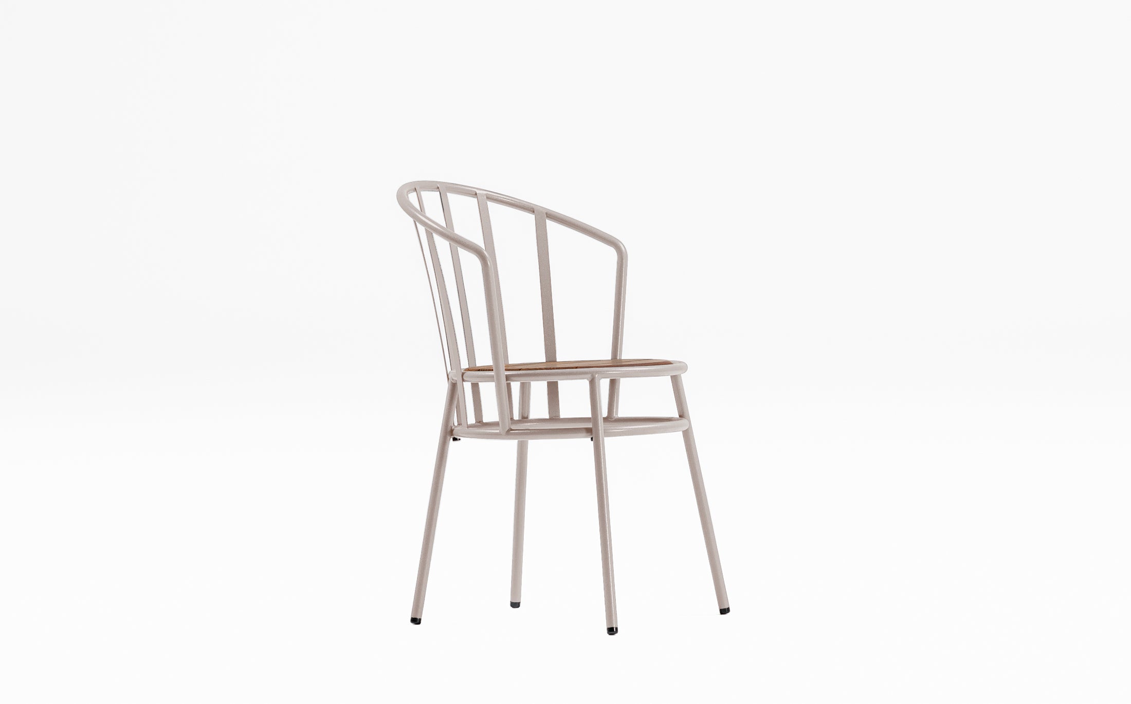 Offset Outdoor garden chair - Windsor - Light brown