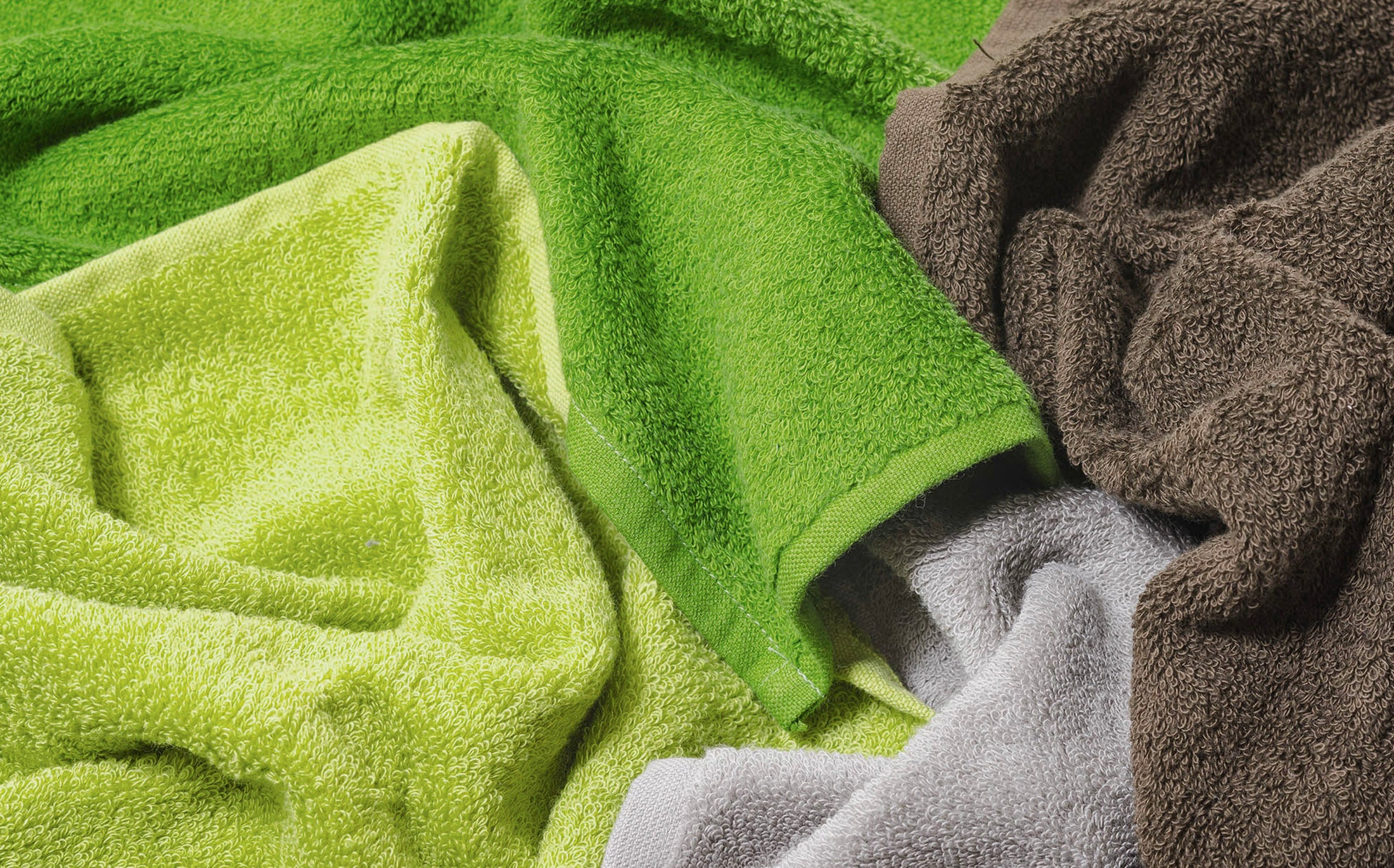 Cotton Color Towel - Green