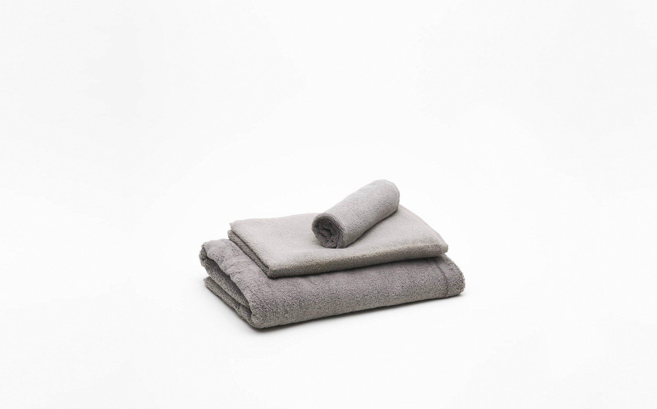 Cotton Color Towel - Greenish Grey
