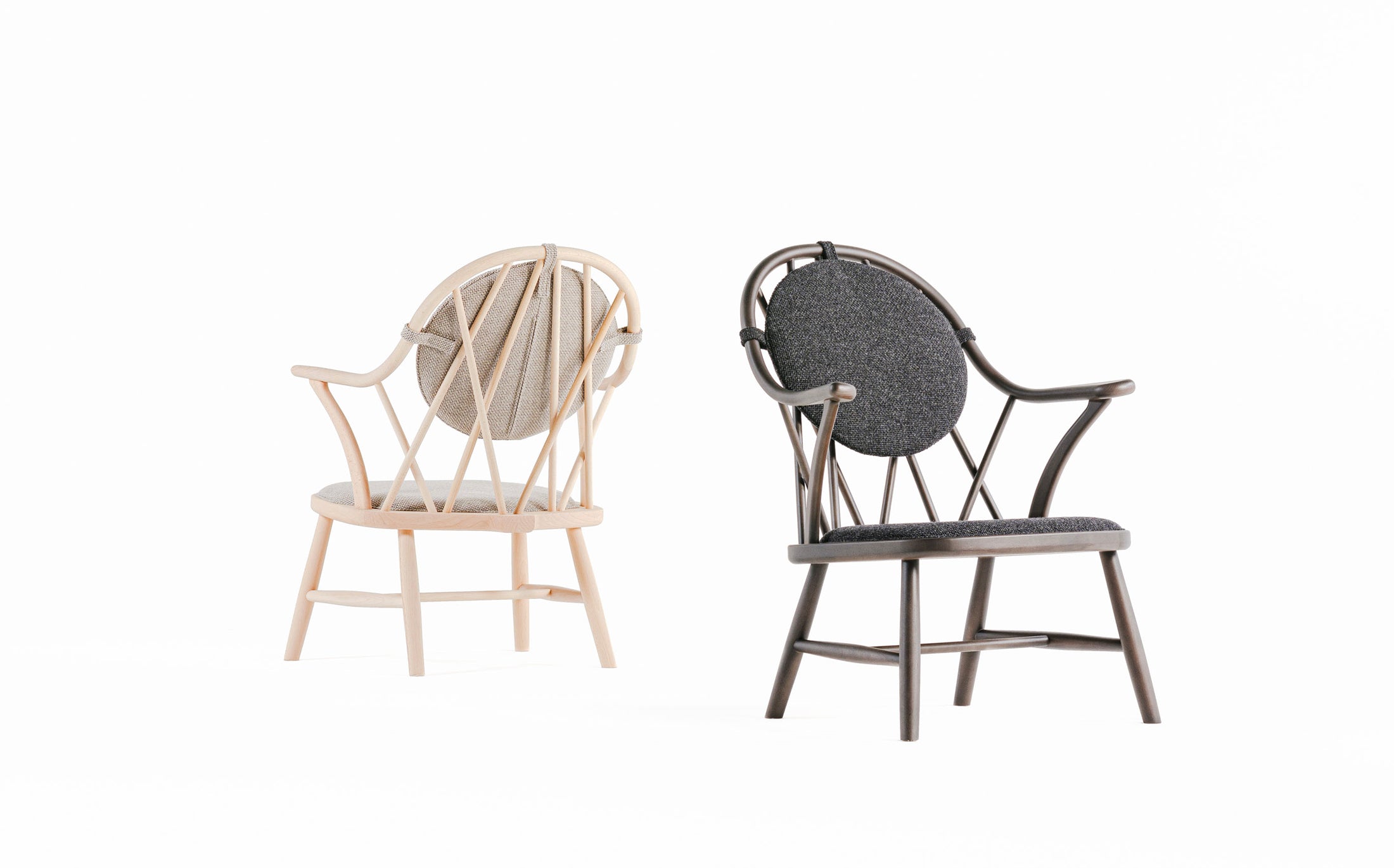 Diamond back chair - Charcoal grey