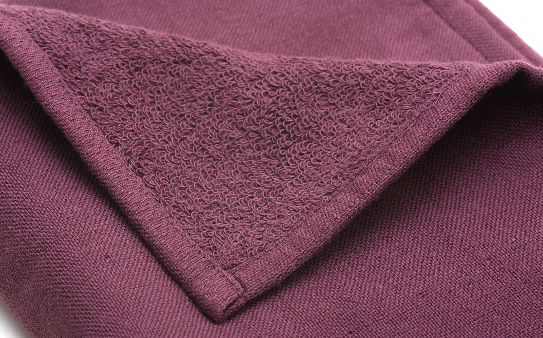 Gauze & Cotton Towel - Bordeaux