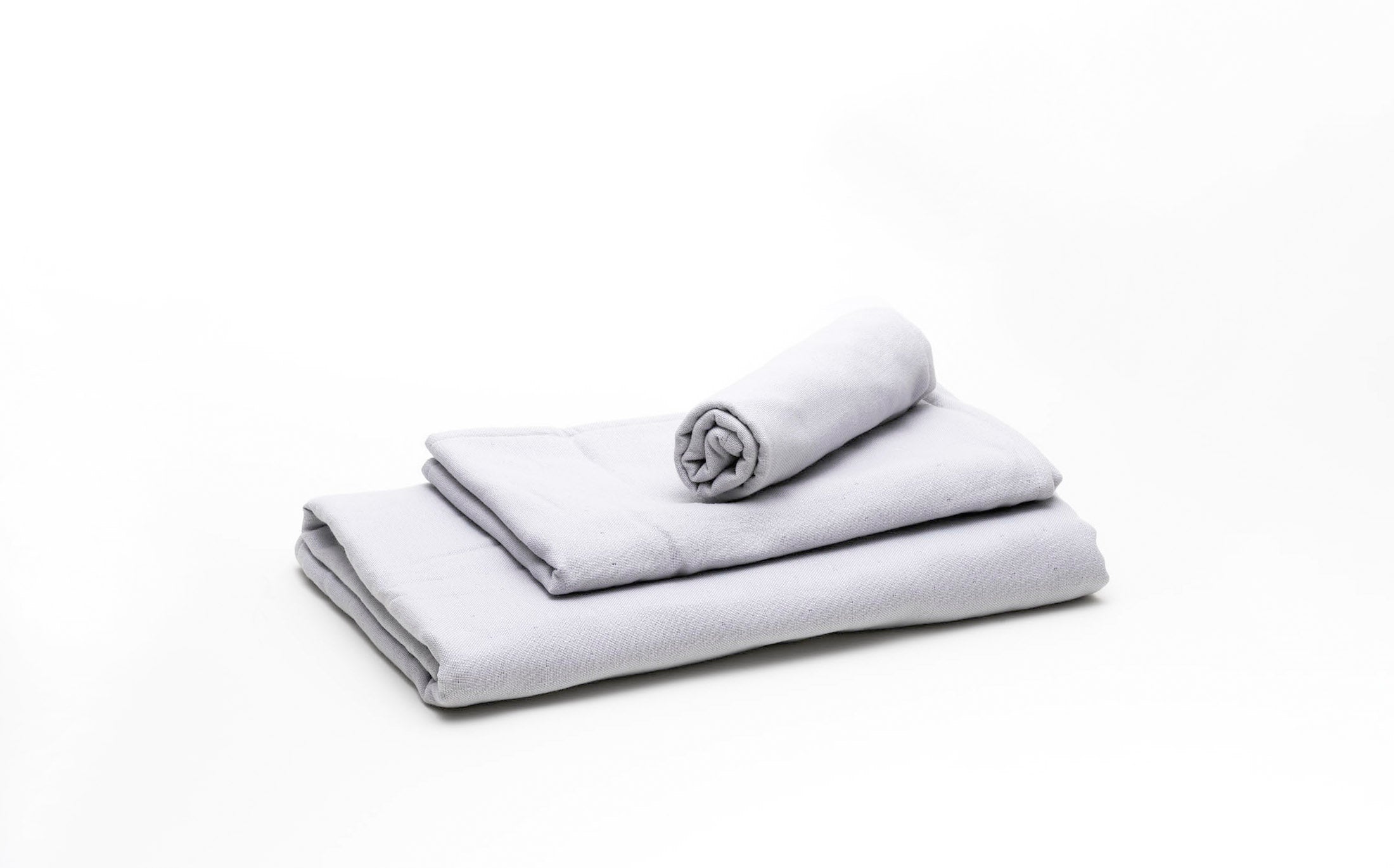 Gauze & Cotton Towel - Silver Blue