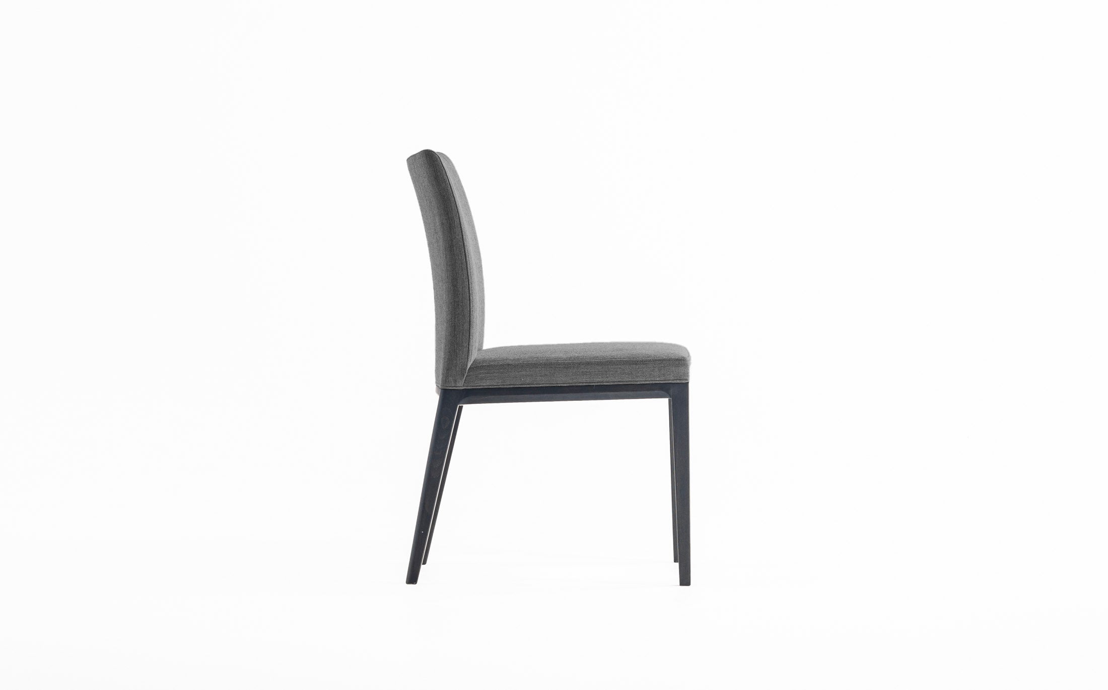 Leonardo seamless chair - CHARCOAL GREY #Seat materials_fabric1 riff 12/80