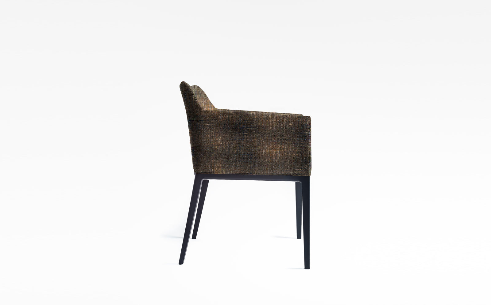 Leo seamless armchair - Charcoal Grey #Seat materials_fabric1 strand 77