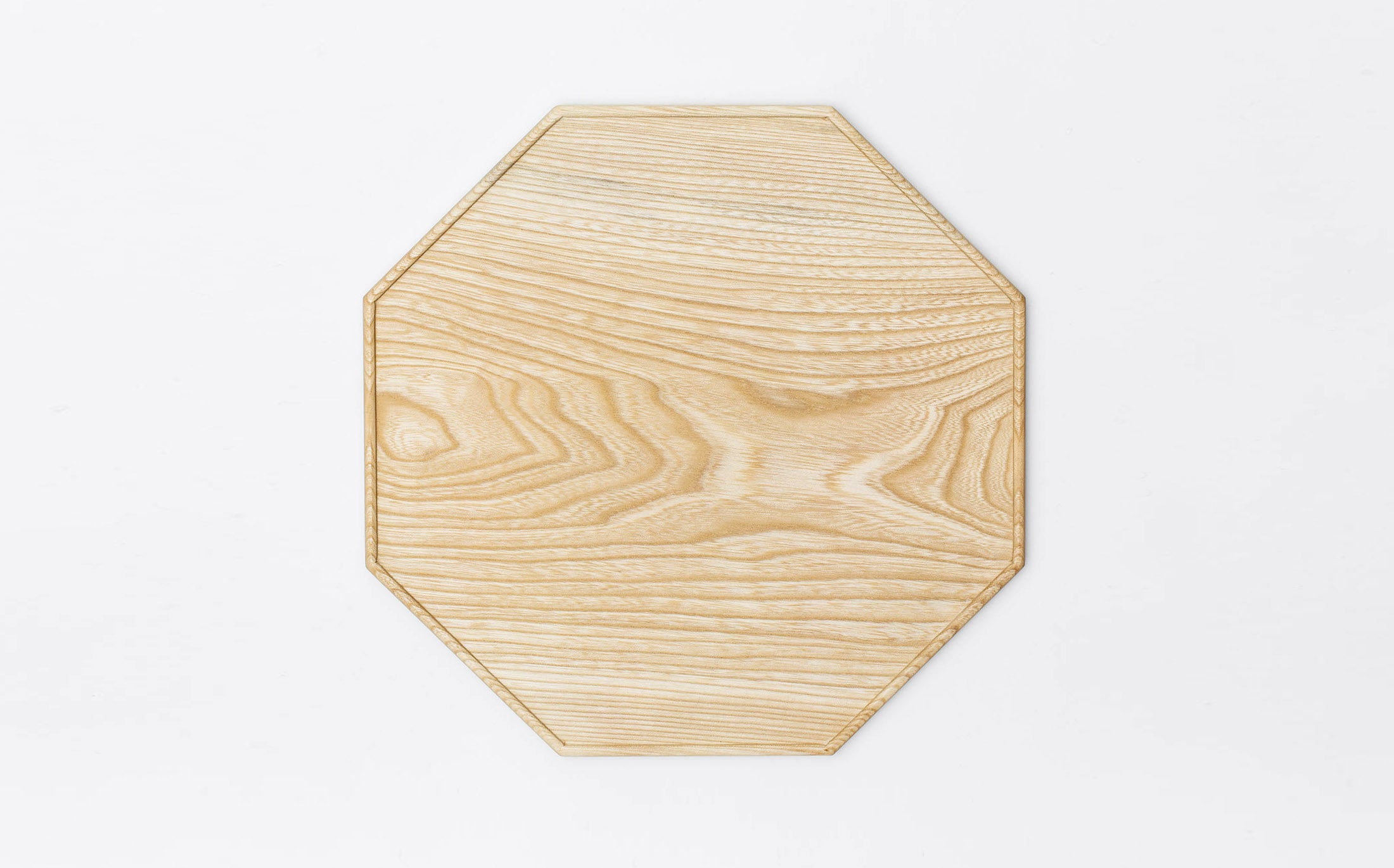 Bon - Castor Aralia Plain Wood - Tray "Hakkaku"