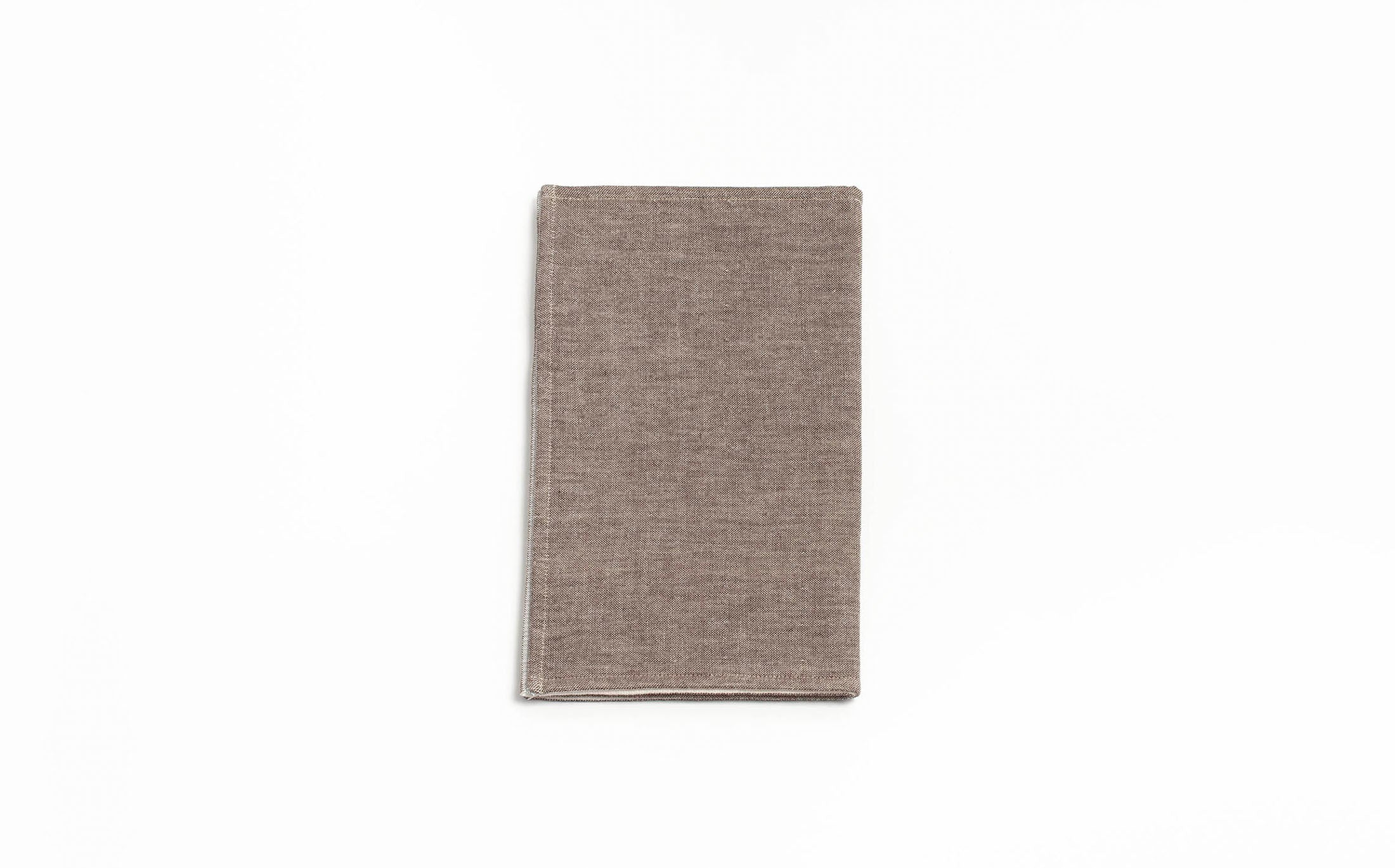 Gauze Chambray Towel - Brown Face Towel