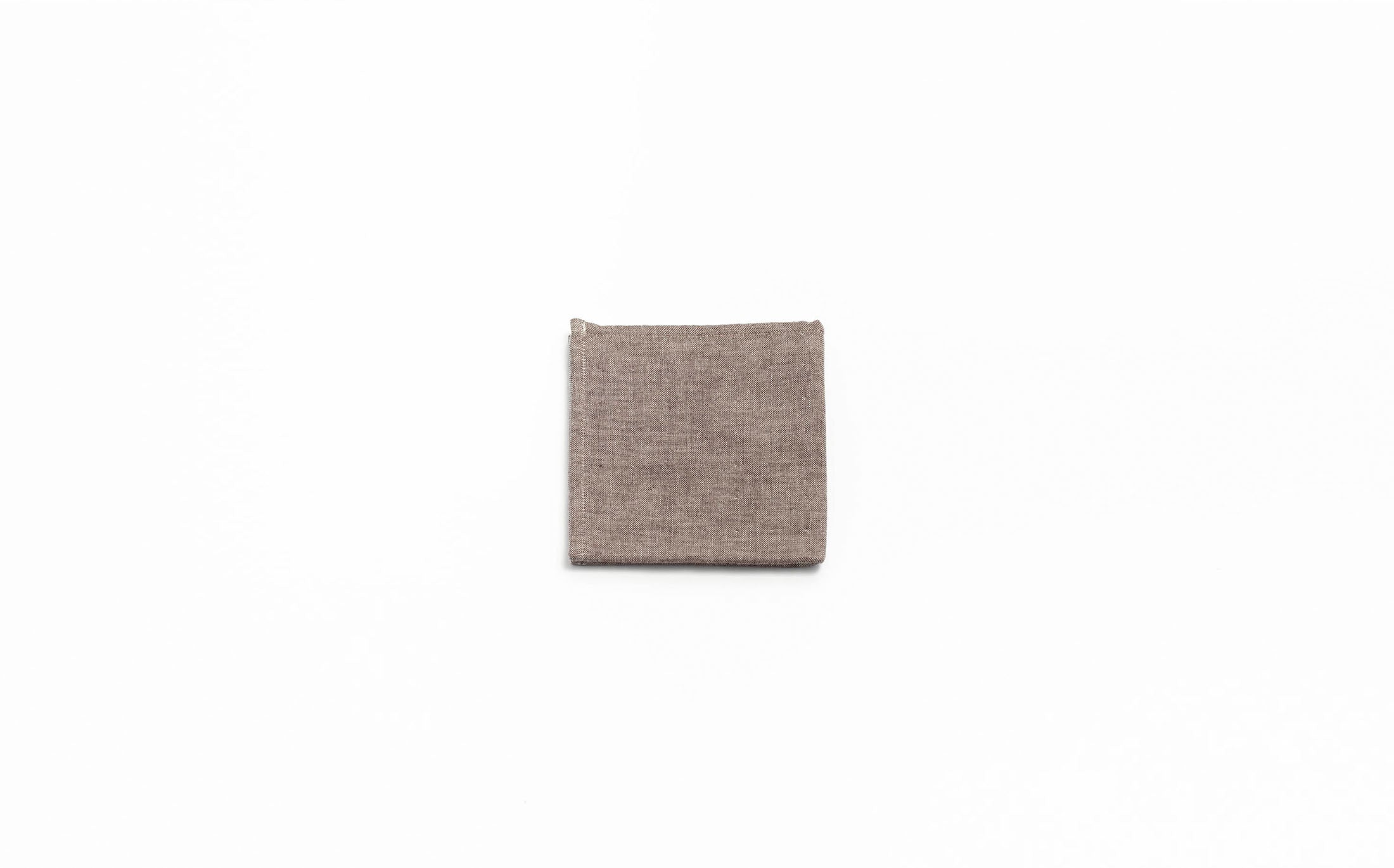 Gauze Chambray Towel - Brown Guest Towel