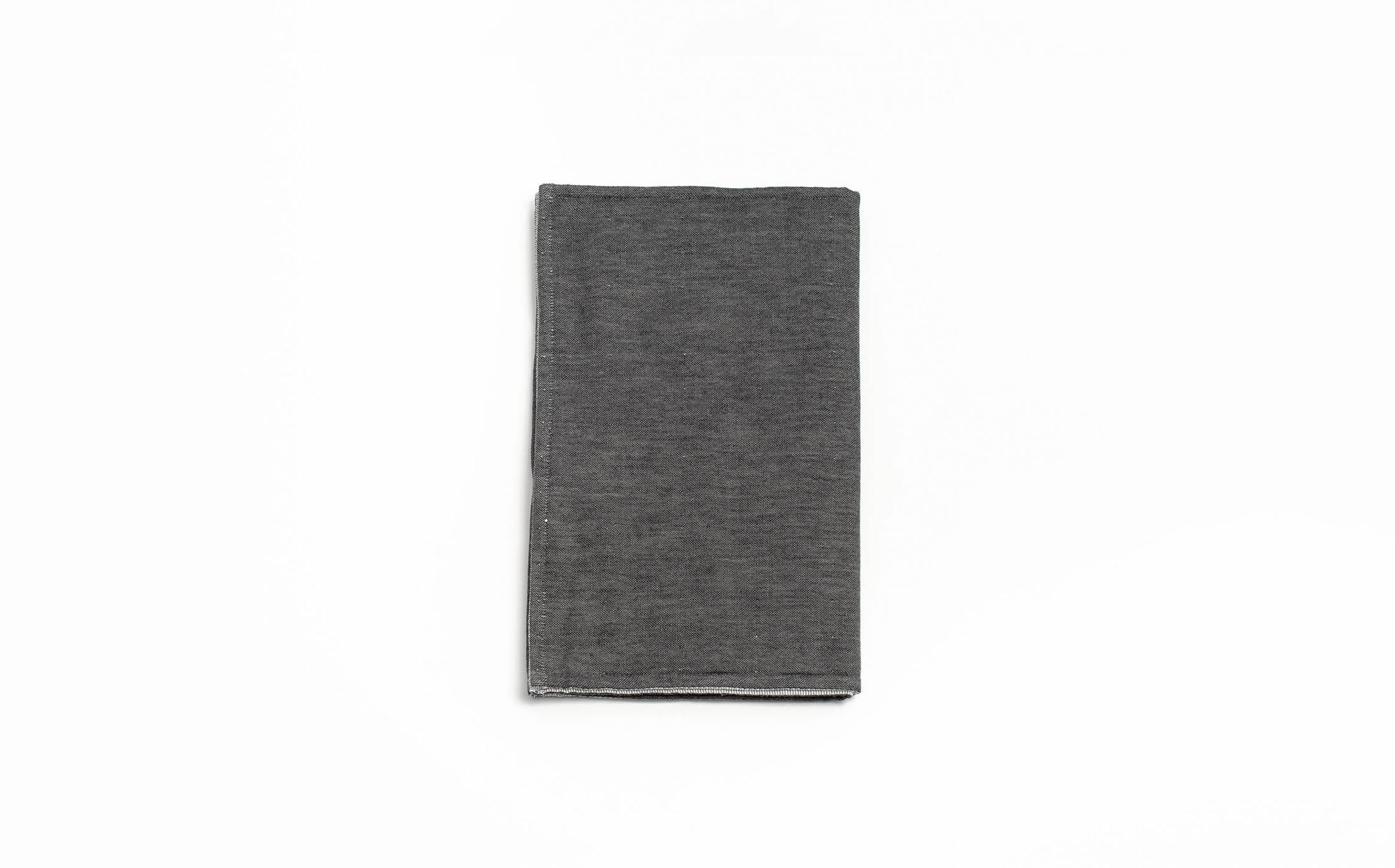 Gauze Chambray Towel - Dark Grey Face Towel