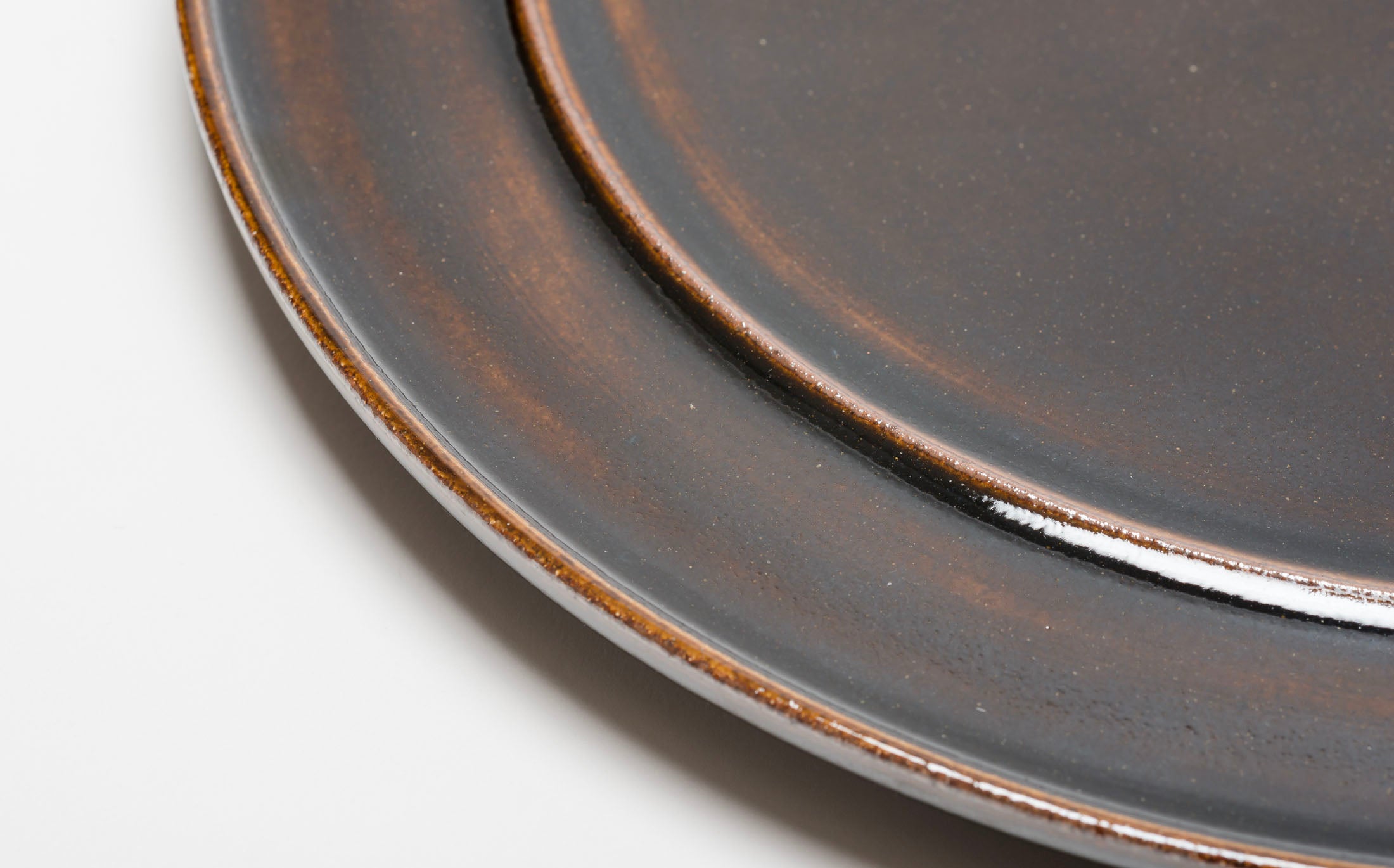 Hanamizuki - Ceramic Brown - Rim Plate