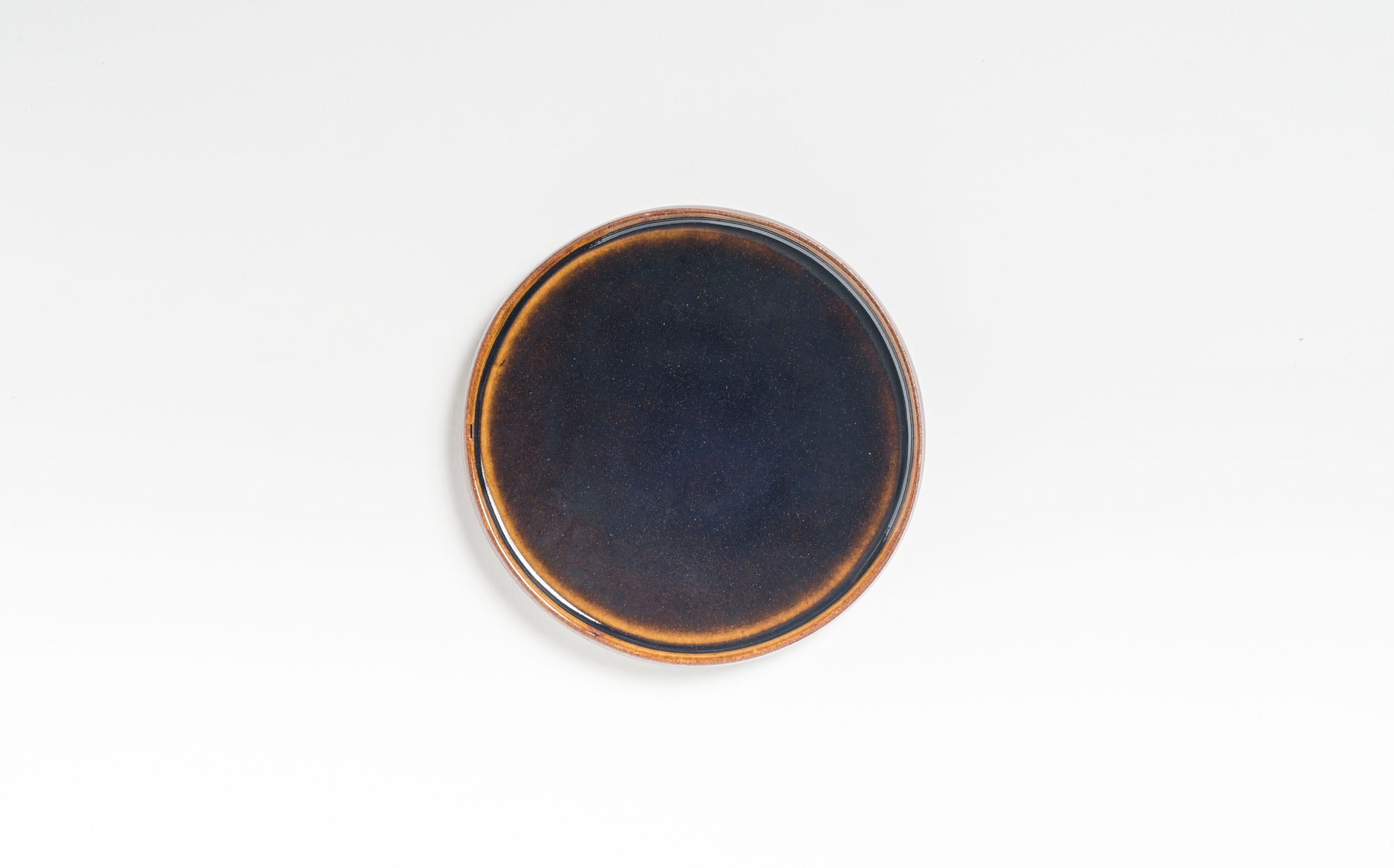 Hanamizuki - Ceramic Brown - Narrow Rim Plate S