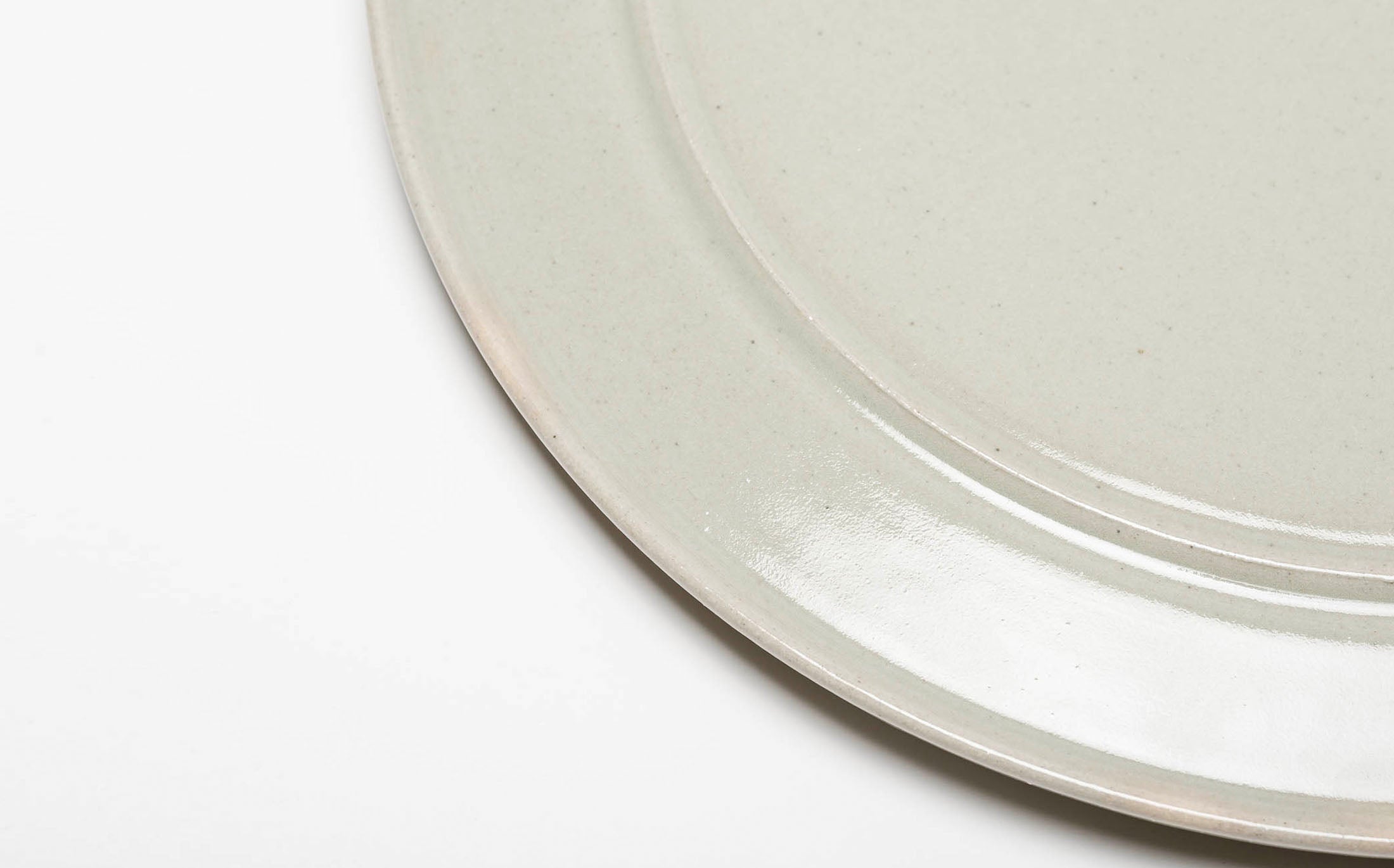 Hanamizuki - Ceramic Light Grey - Rim Plate