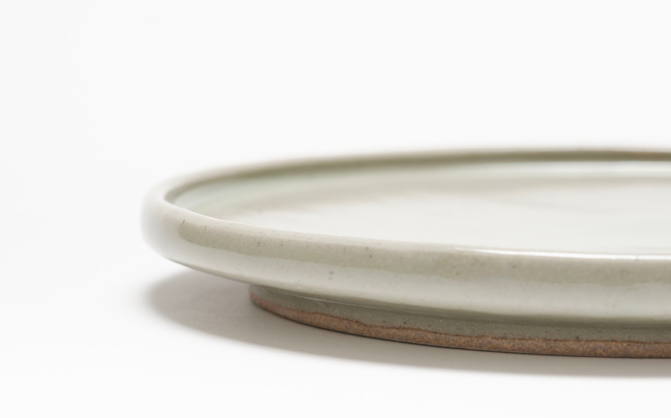 Hanamizuki - Ceramic Light Grey - Narrow Rim Plate