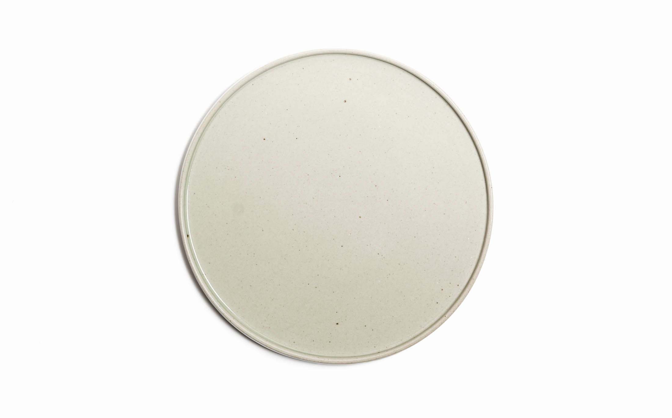 Hanamizuki - Ceramic Light Grey - Narrow Rim Plate L