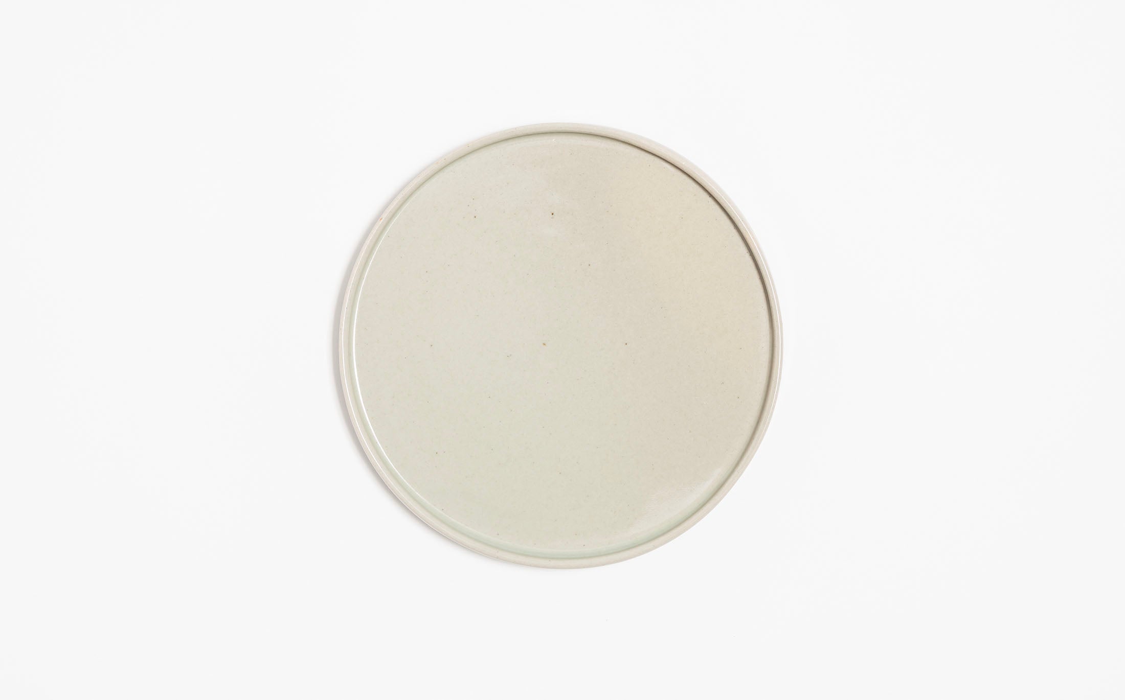 Hanamizuki - Ceramic Light Grey - Narrow Rim Plate M