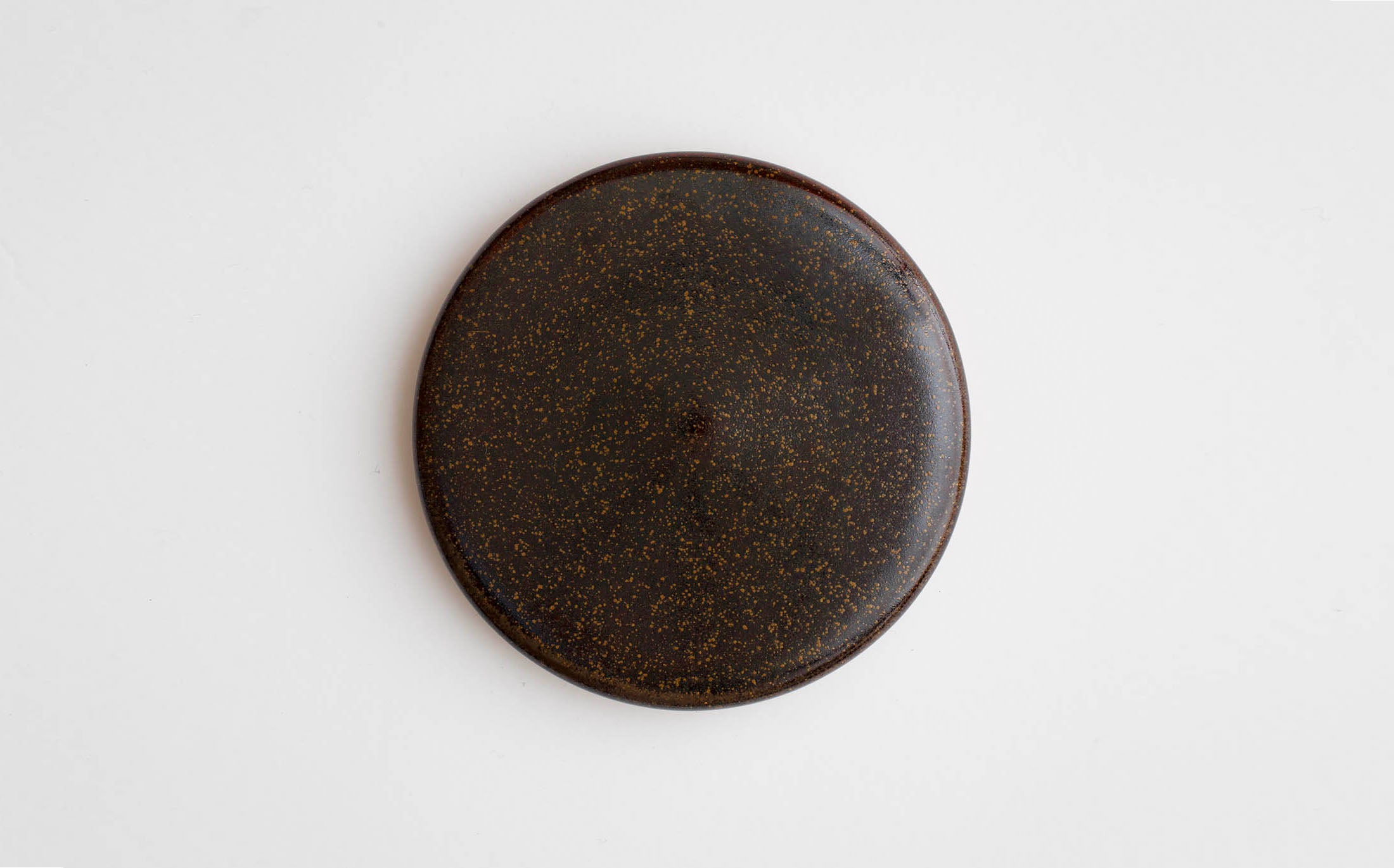 Iwami - Ceramic Black - Flat Pot with Lid