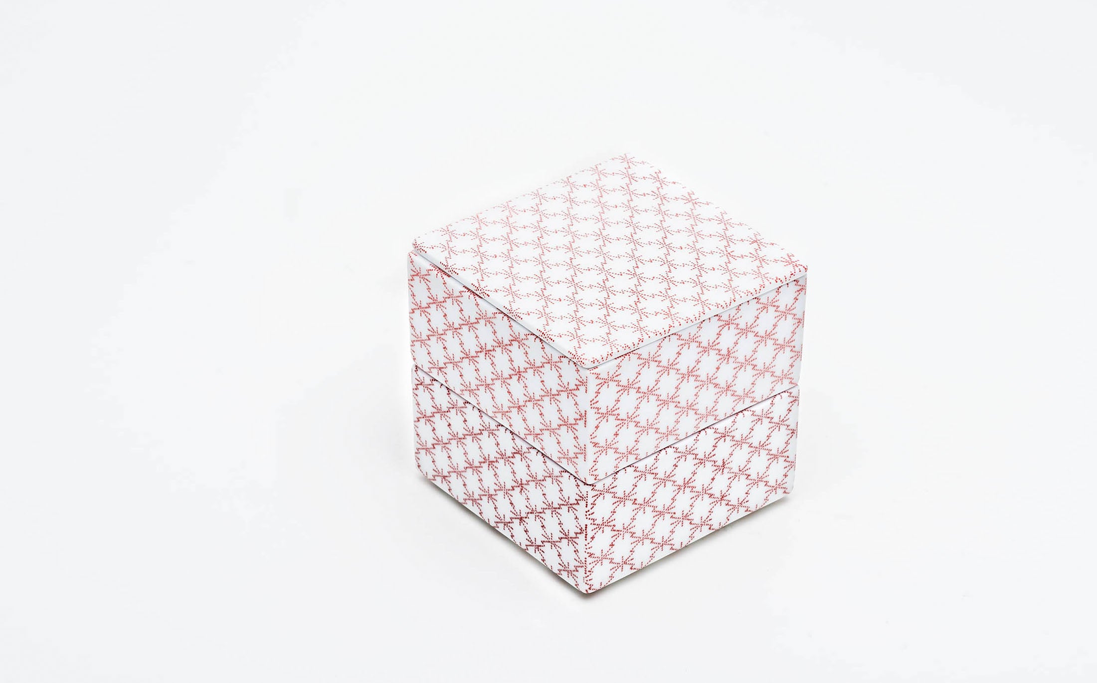 Ju-bako - Porcelain Tsunomatsukawabishi Red S #Size_square s