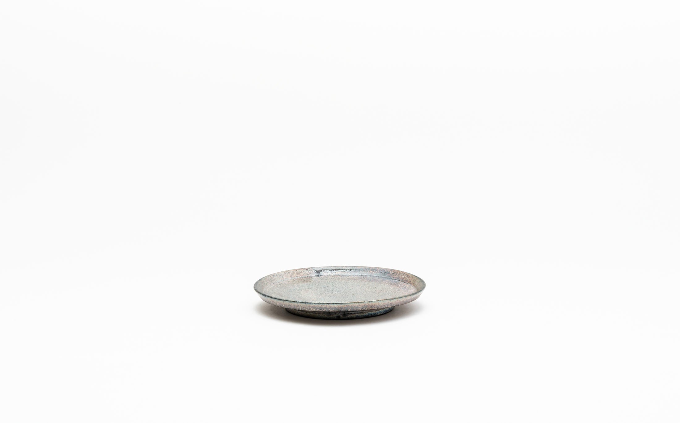 Kanzan - Ceramic Grey Luster - Round Plate S