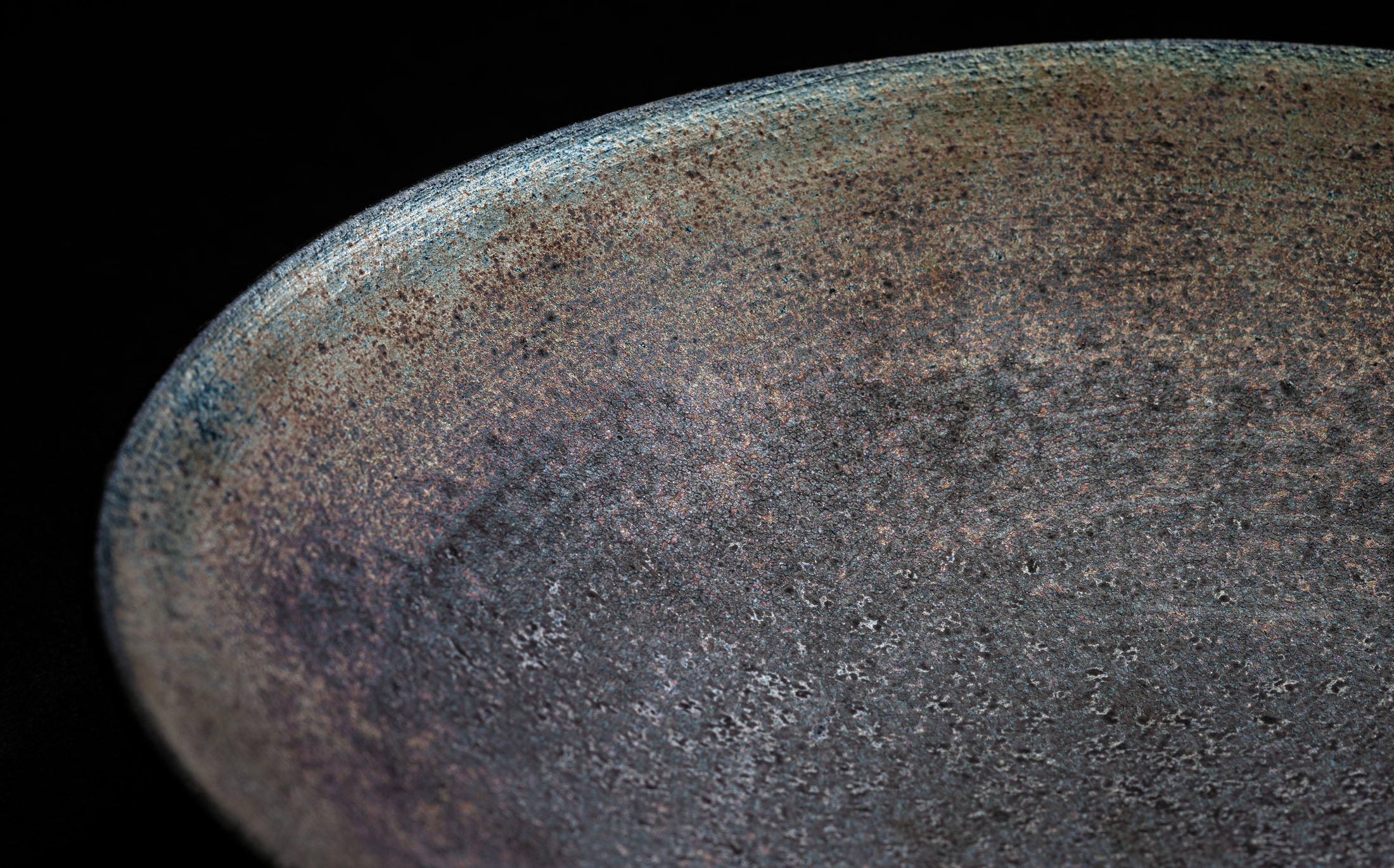Kanzan - Ceramic Grey Luster - Shallow Bowl