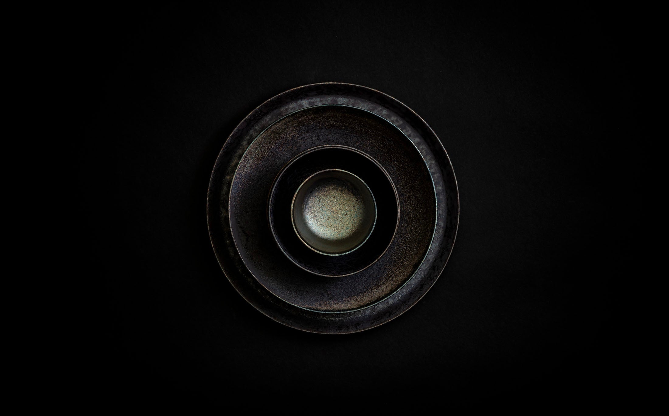Kanzan - 錆釉 - 飯碗