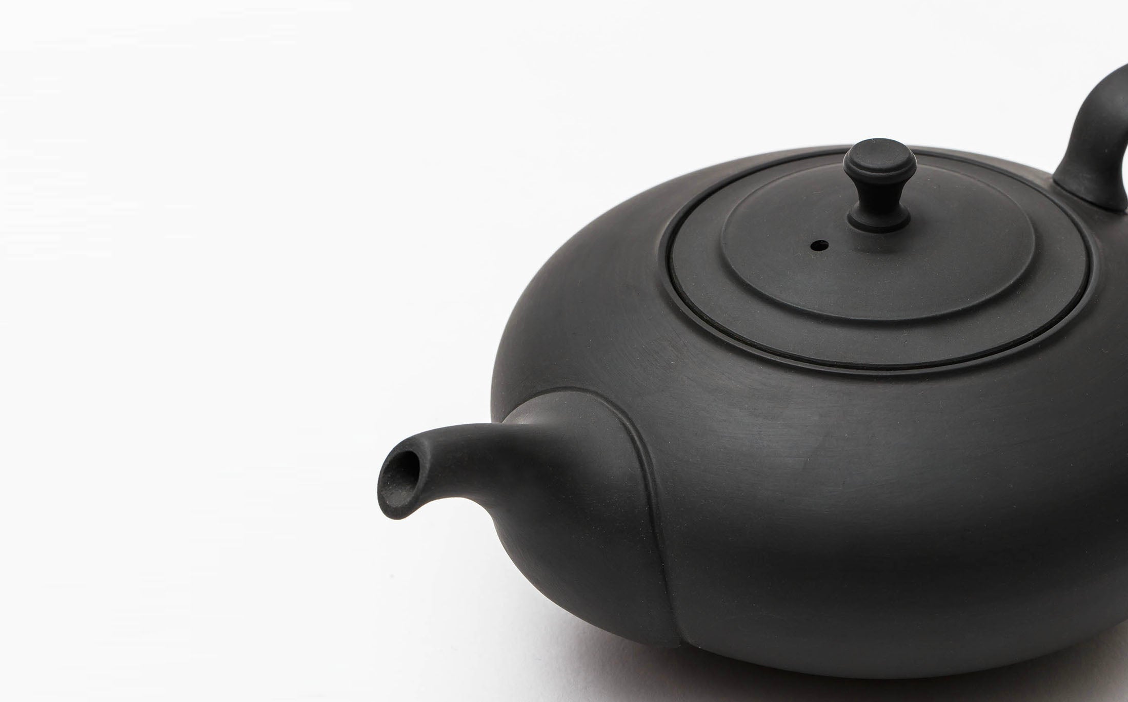 Kaoru noir - Stoneware Black - Green Tea Pot