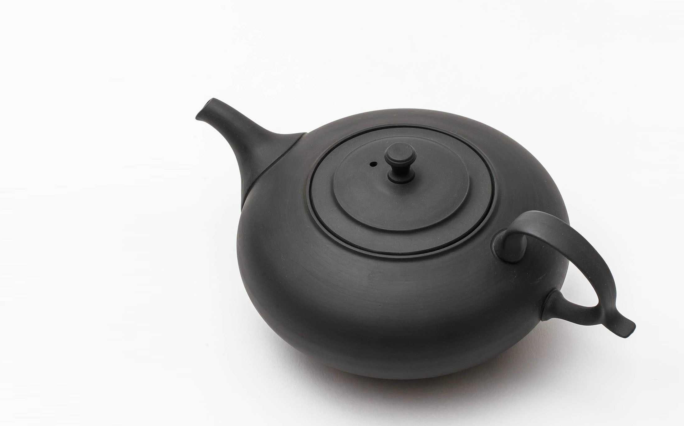 Kaoru noir - Stoneware Black - Green Tea Pot