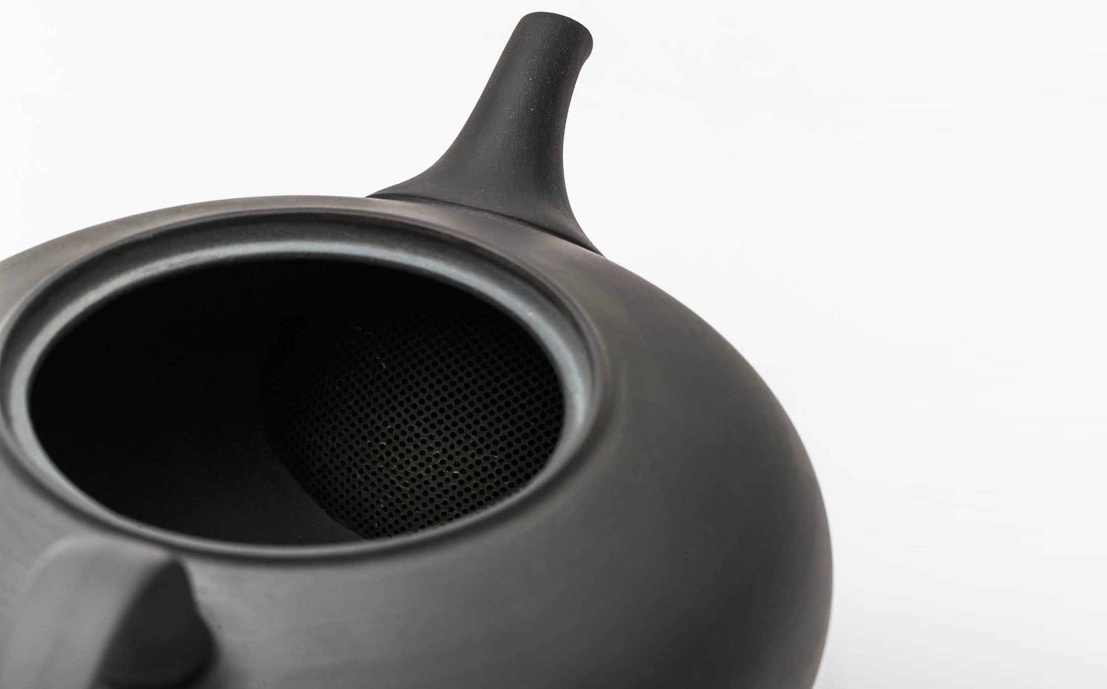 Kaoru noir - Stoneware Black - Green Tea Pot