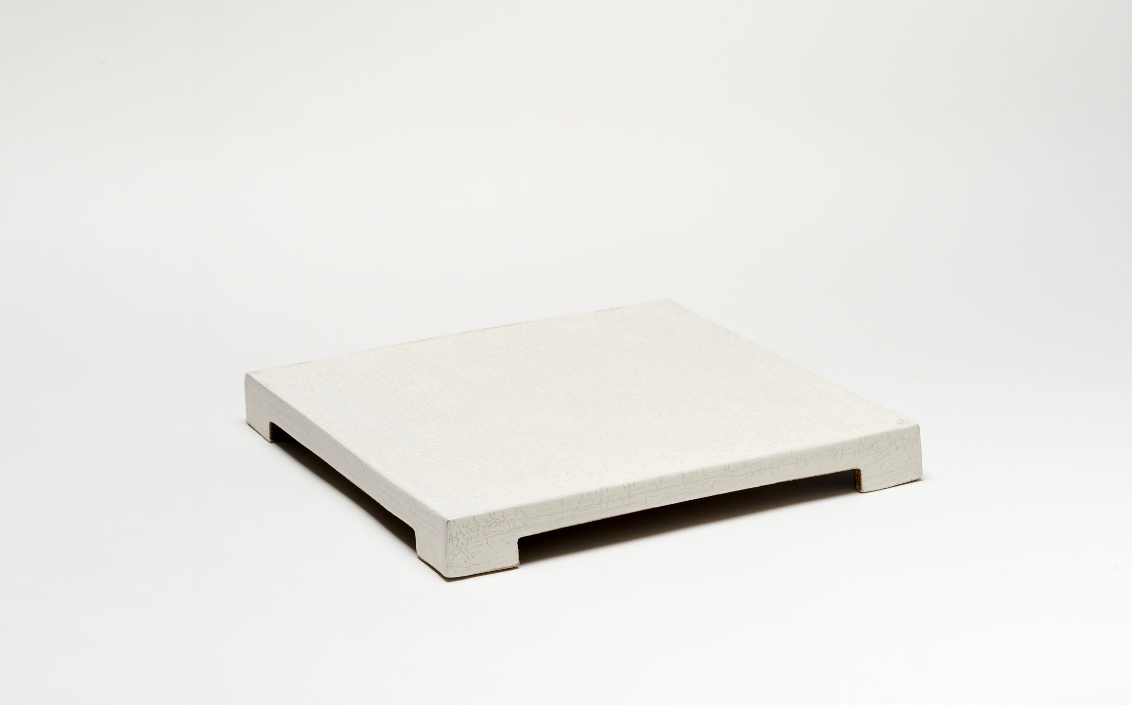 Kasama - Ceramic White - Square Plate with Legs