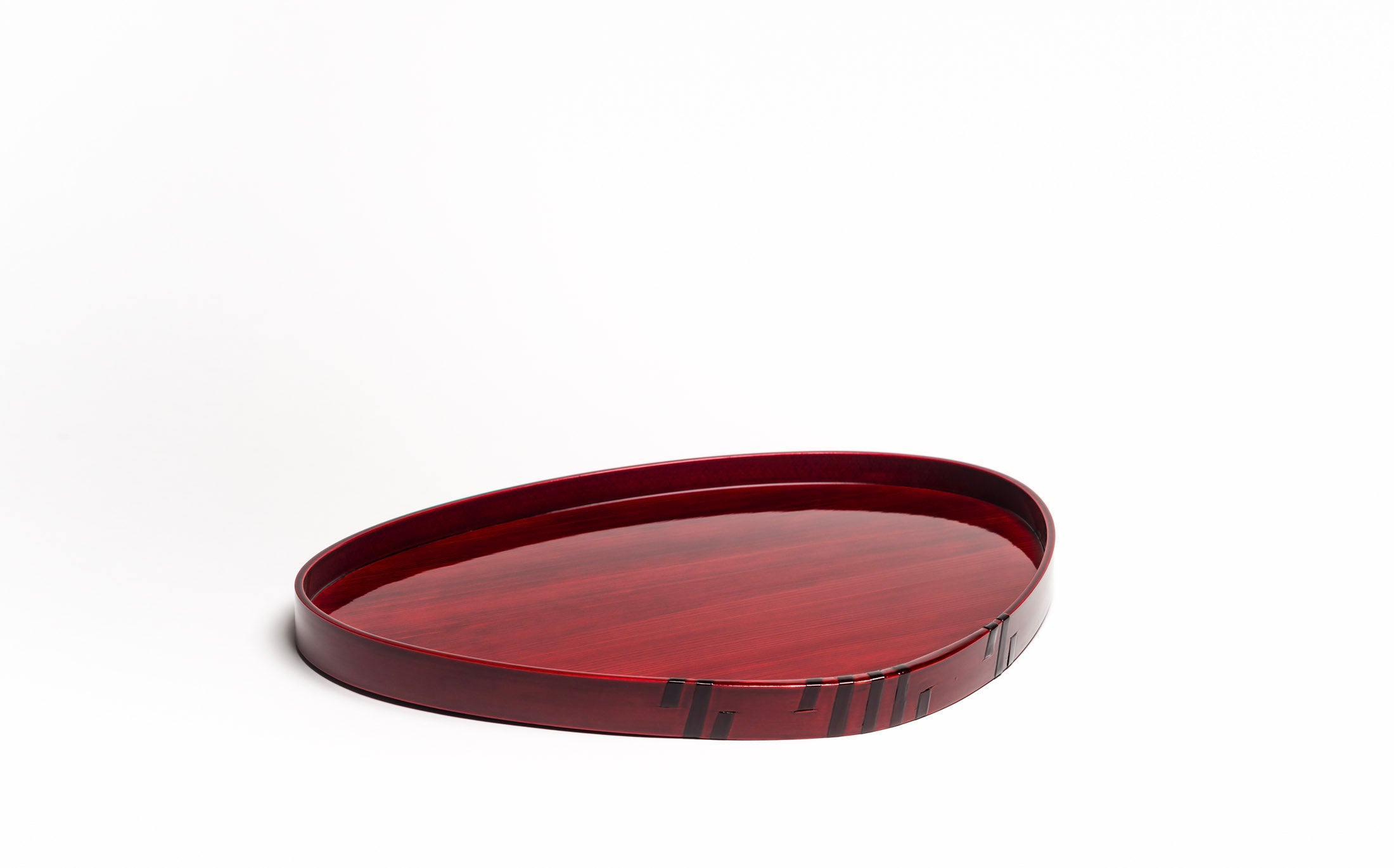 Mihashi - Red Shunkei - Hamaguri Tray L