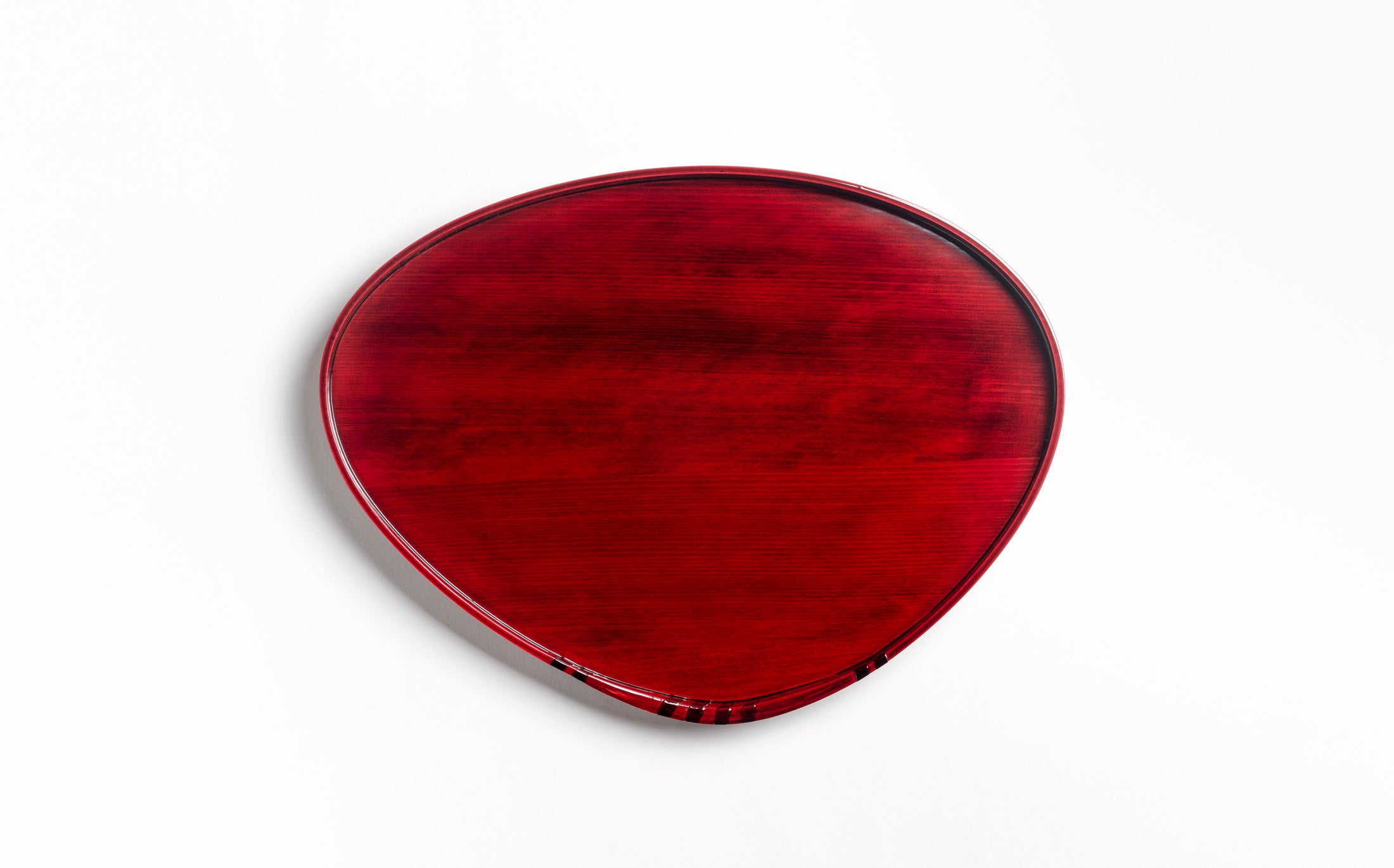 Mihashi - Red Shunkei - Hamaguri Tray L