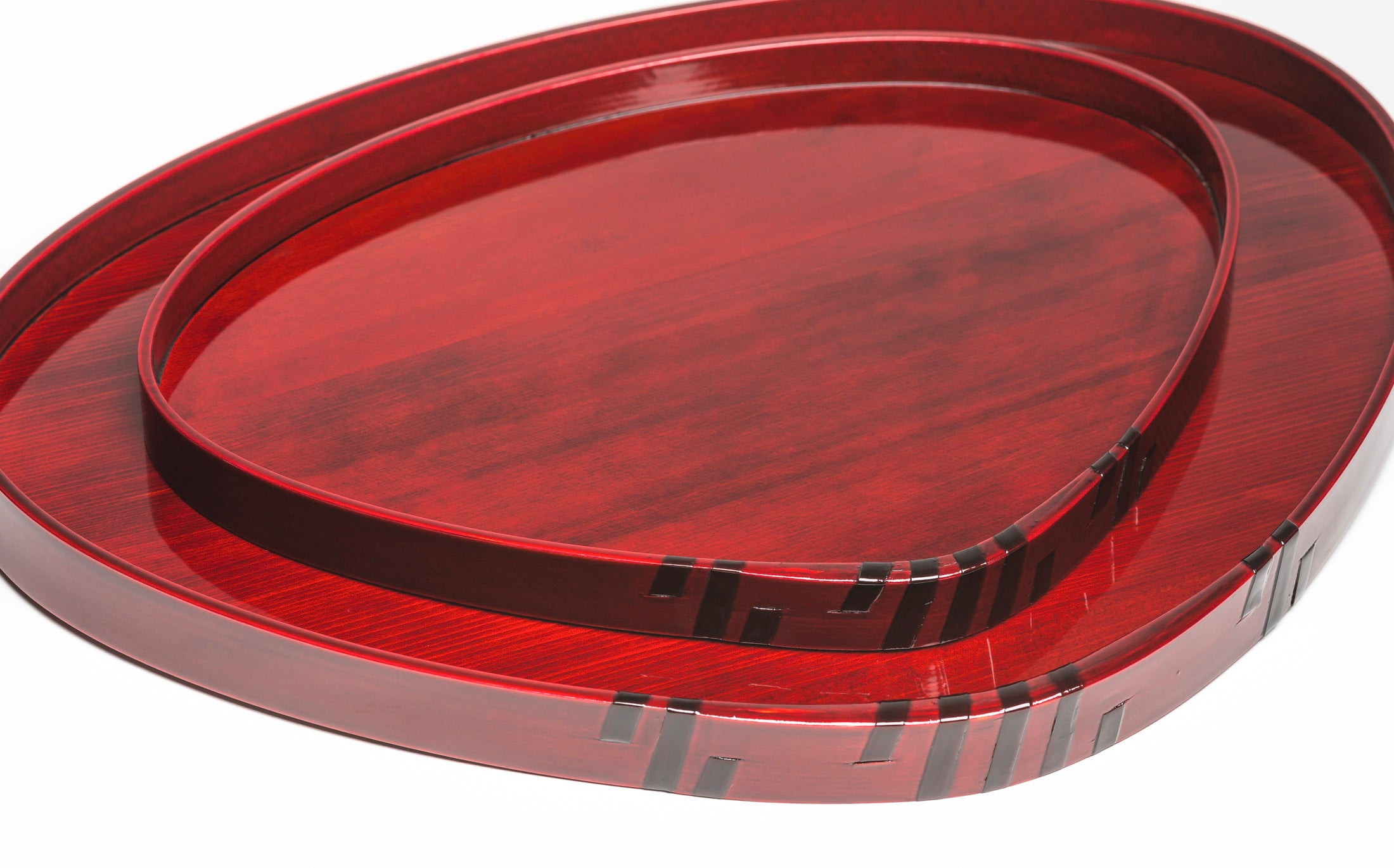 Mihashi - Red Shunkei - Hamaguri Tray