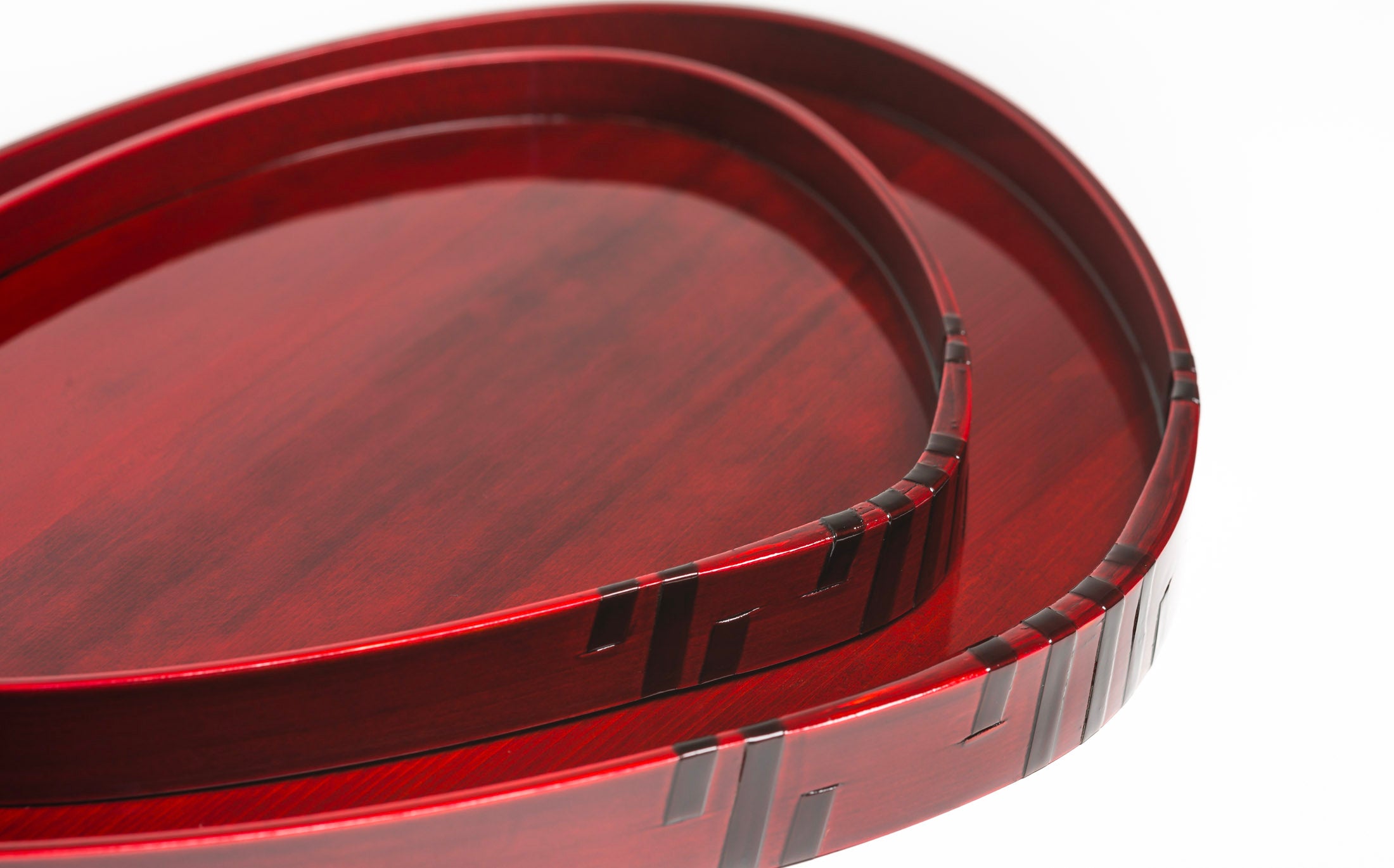 Mihashi - Red Shunkei - Hamaguri Tray