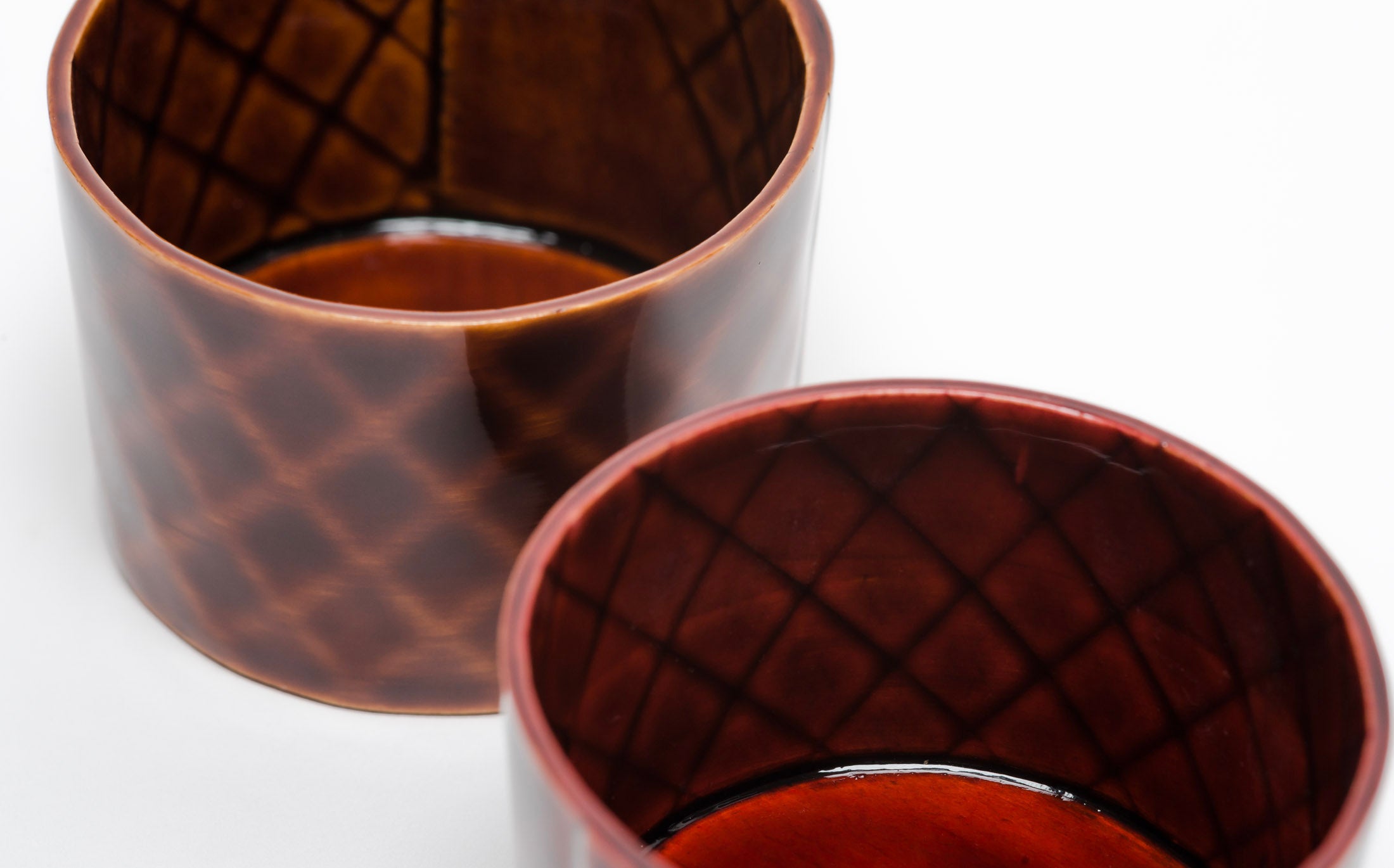 Omae - Sake Cup Woven-Bamboo Pattern