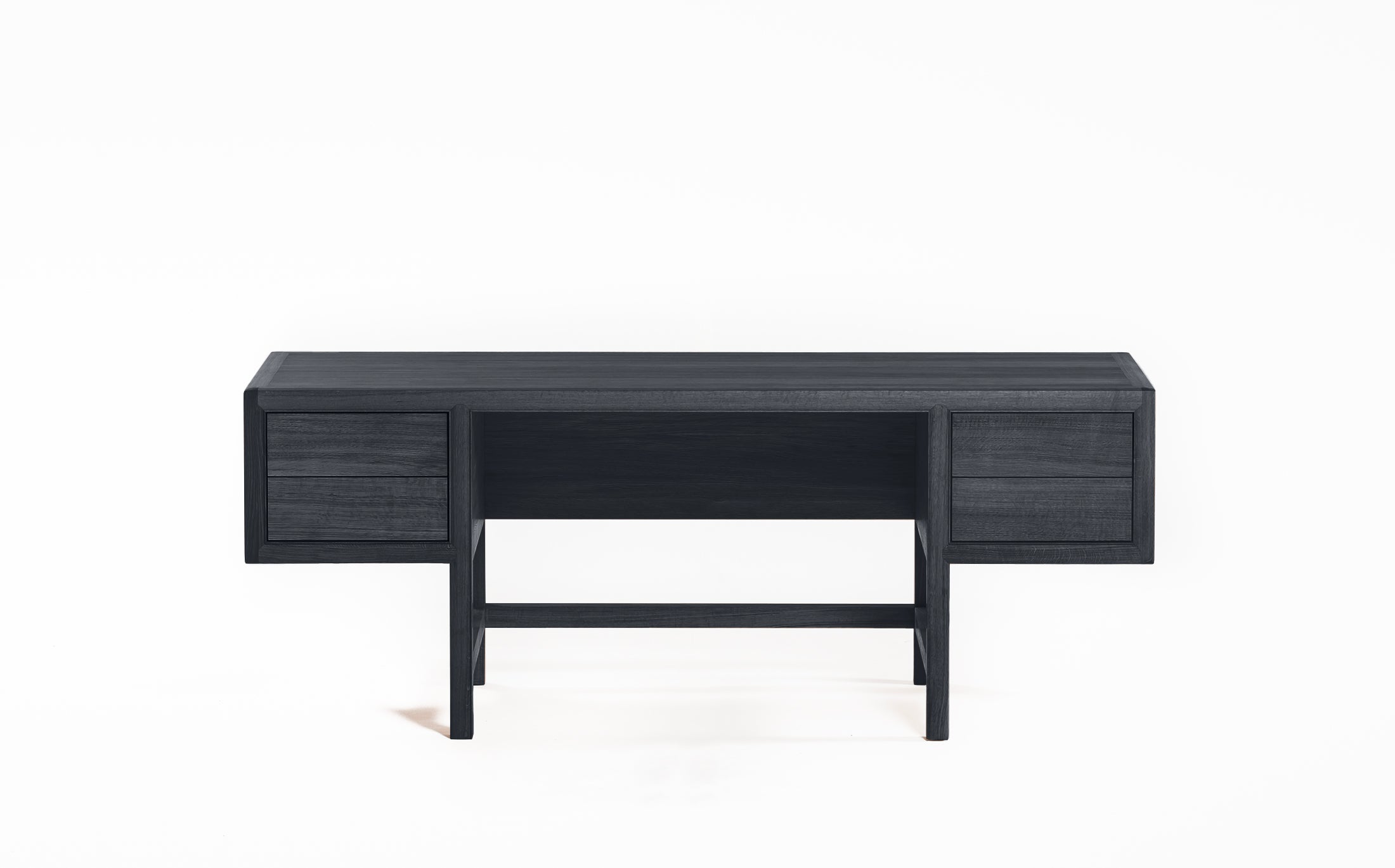 Poetic scape desk Charcoal grey #Wood Finish_oak charcoal grey_