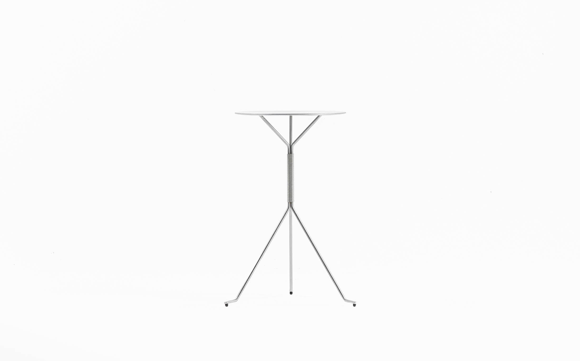 serpentine table - stainless