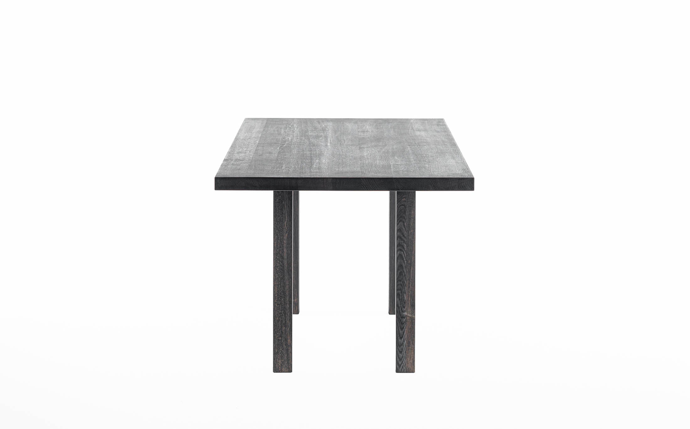 Atelier Zumthor working table - Square legs #Wood Finish_tannin black