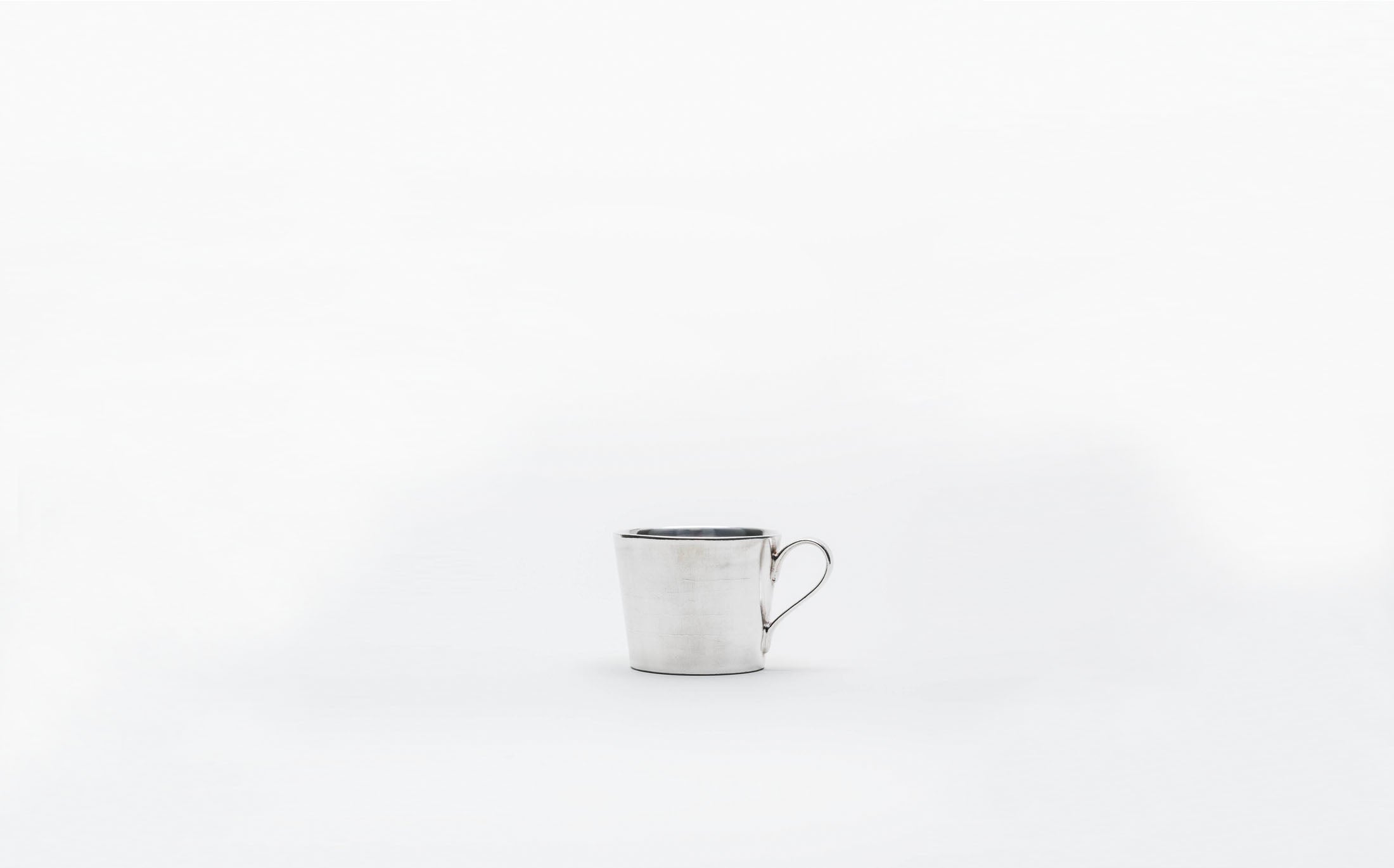 Shirotae - Silvered Porcelain - Demitasse Cup