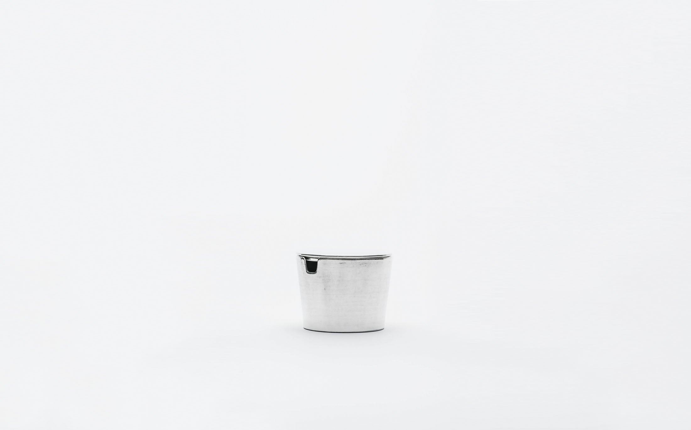 Shirotae - Silvered Porcelain - Sugar Pot