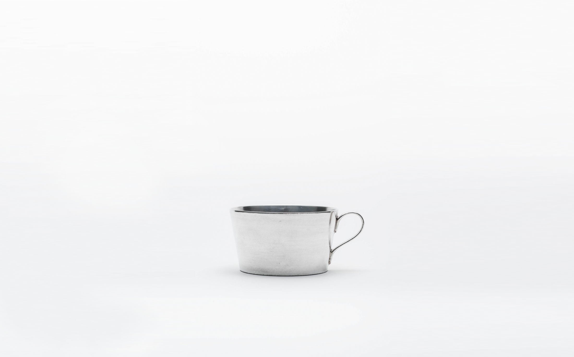 Shirotae - Silvered Porcelain - Tea Cup