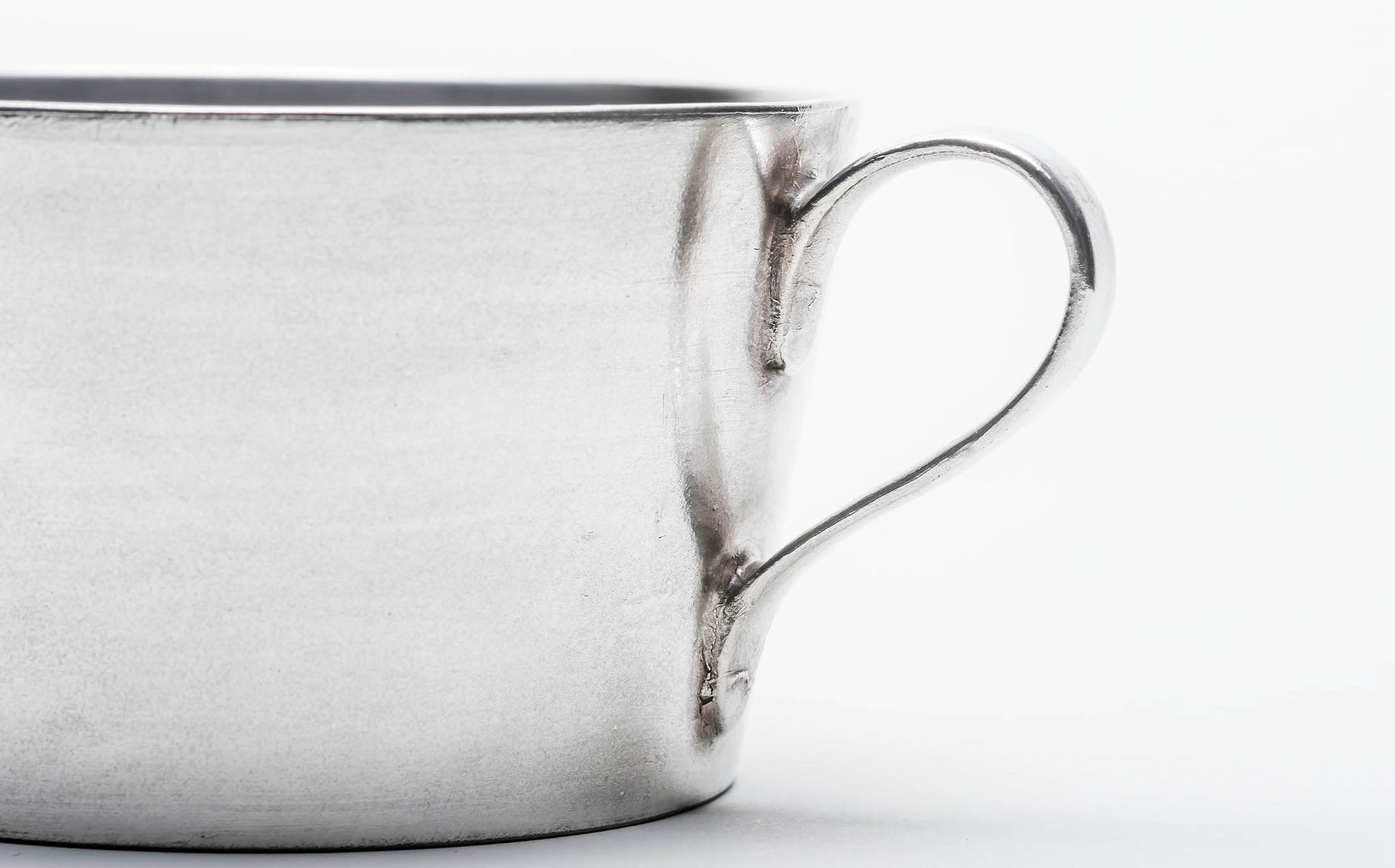 Shirotae - Silvered Porcelain - Tea Cup