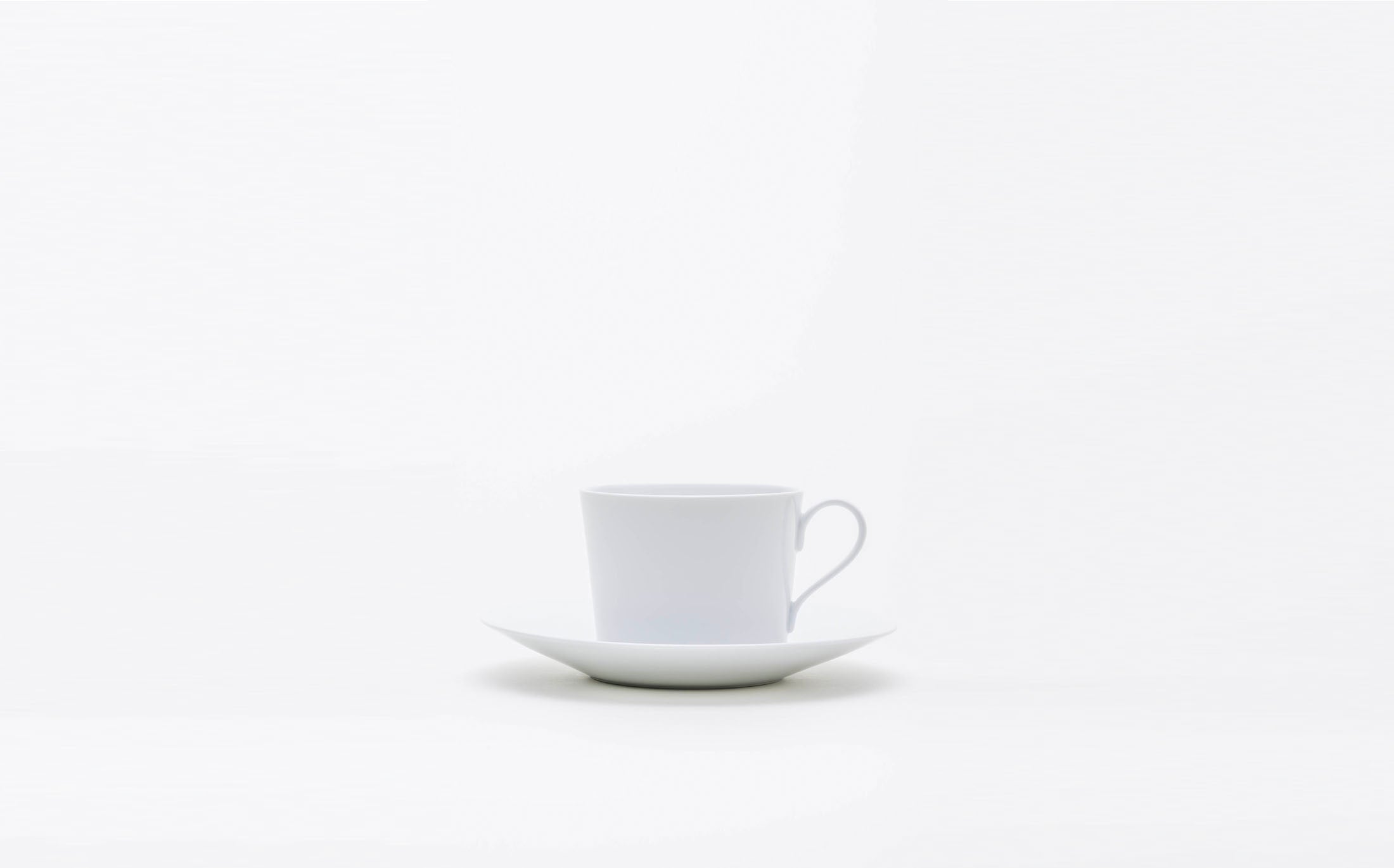 Shirotae - Porcelain White - Coffee Cup and Saucer