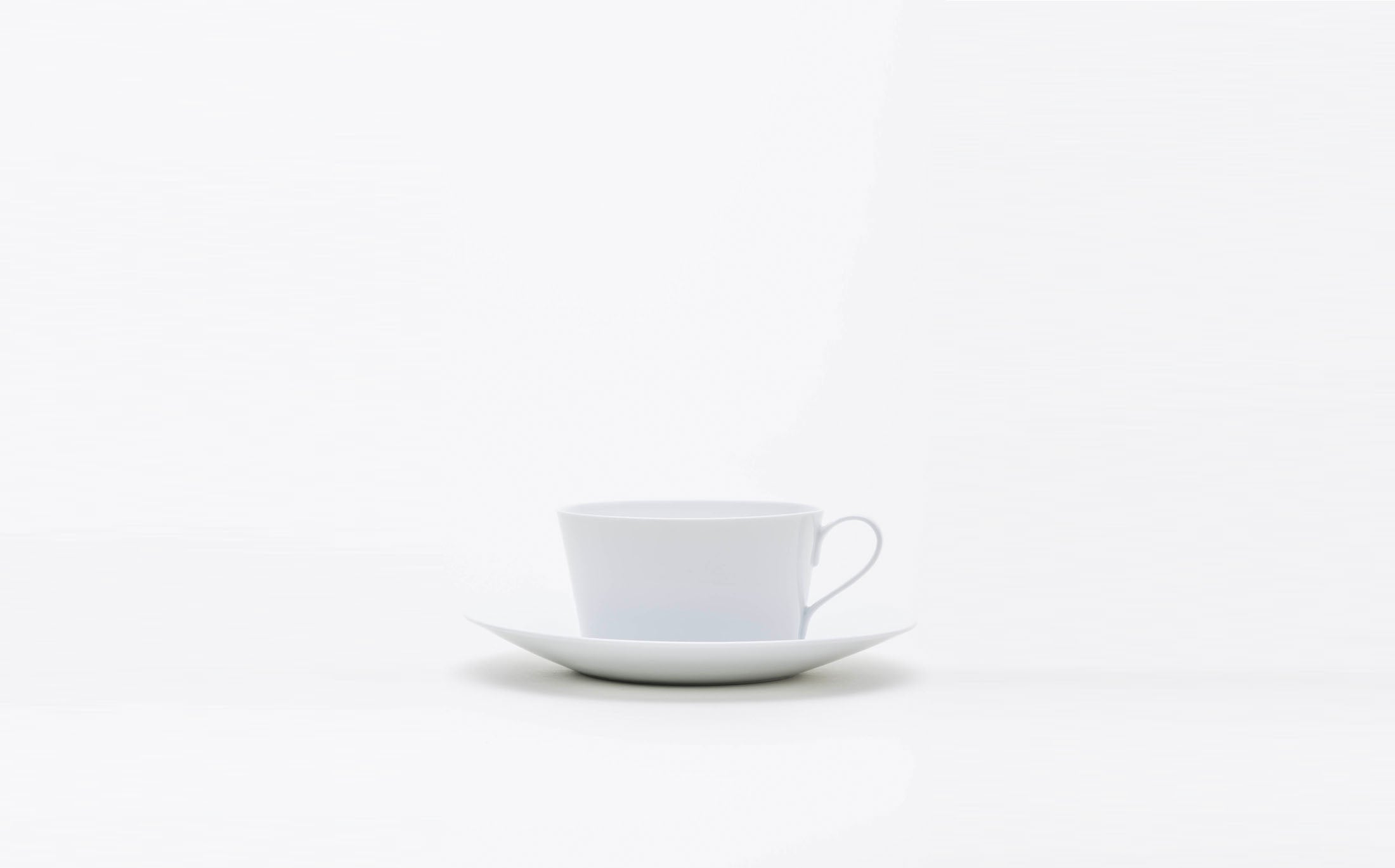 Shirotae - Porcelain White - Tea Cup and Saucer