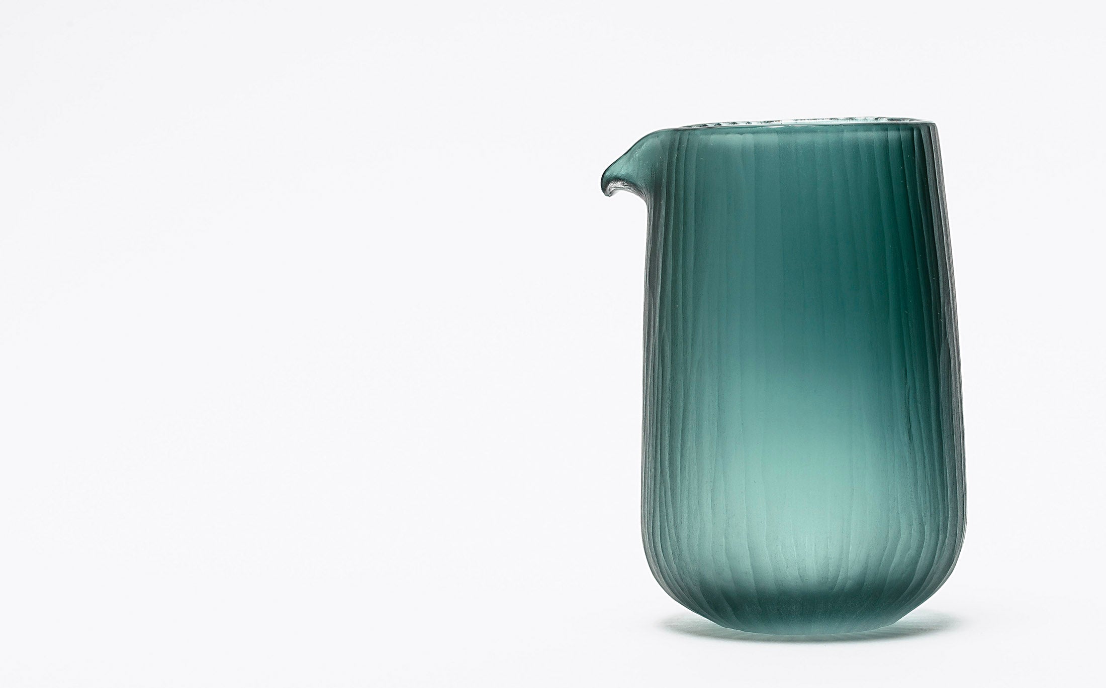 snow, sea & deep forest - Glass Blue-green - Pitcher