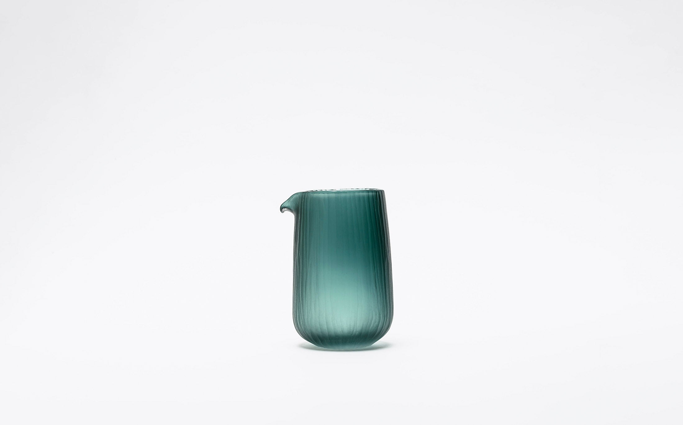 snow, sea & deep forest - Glass Blue-green - Pitcher